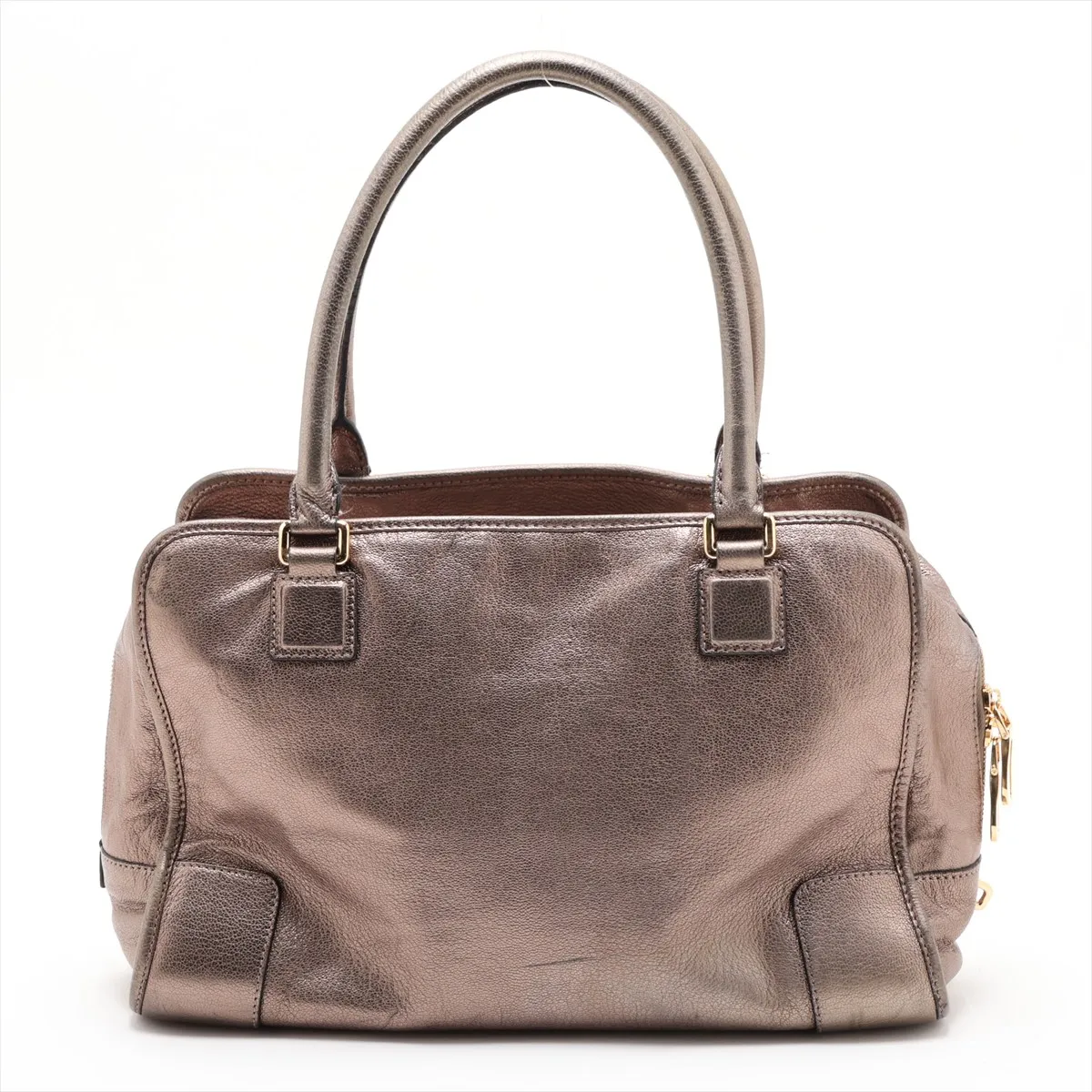 Amazona 36 Leather Handbag, Gold — view 2