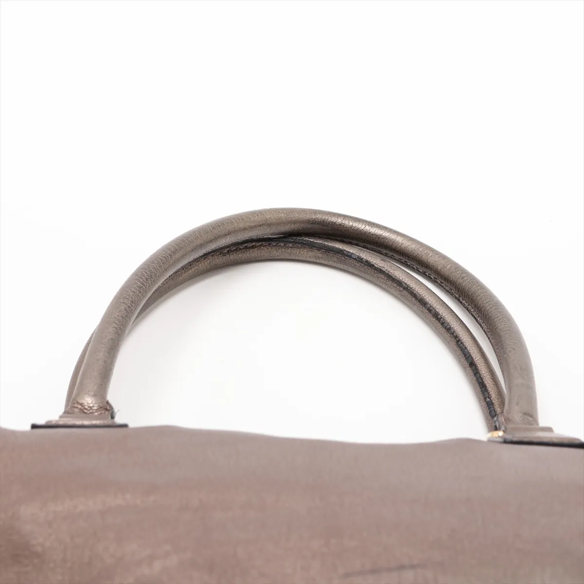 Amazona 36 Leather Handbag, Gold — view 6