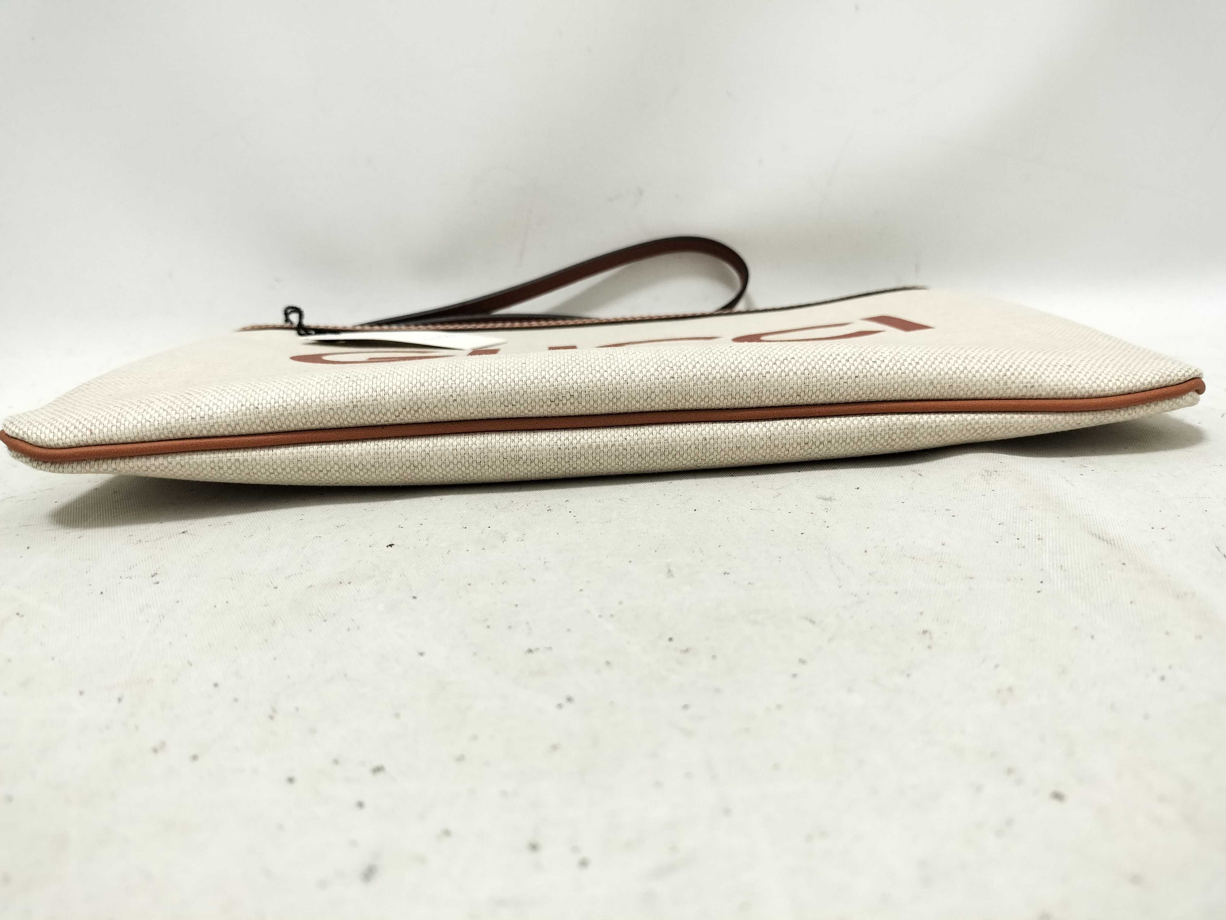 Unused Printed Logo Clutch Bag — view 8