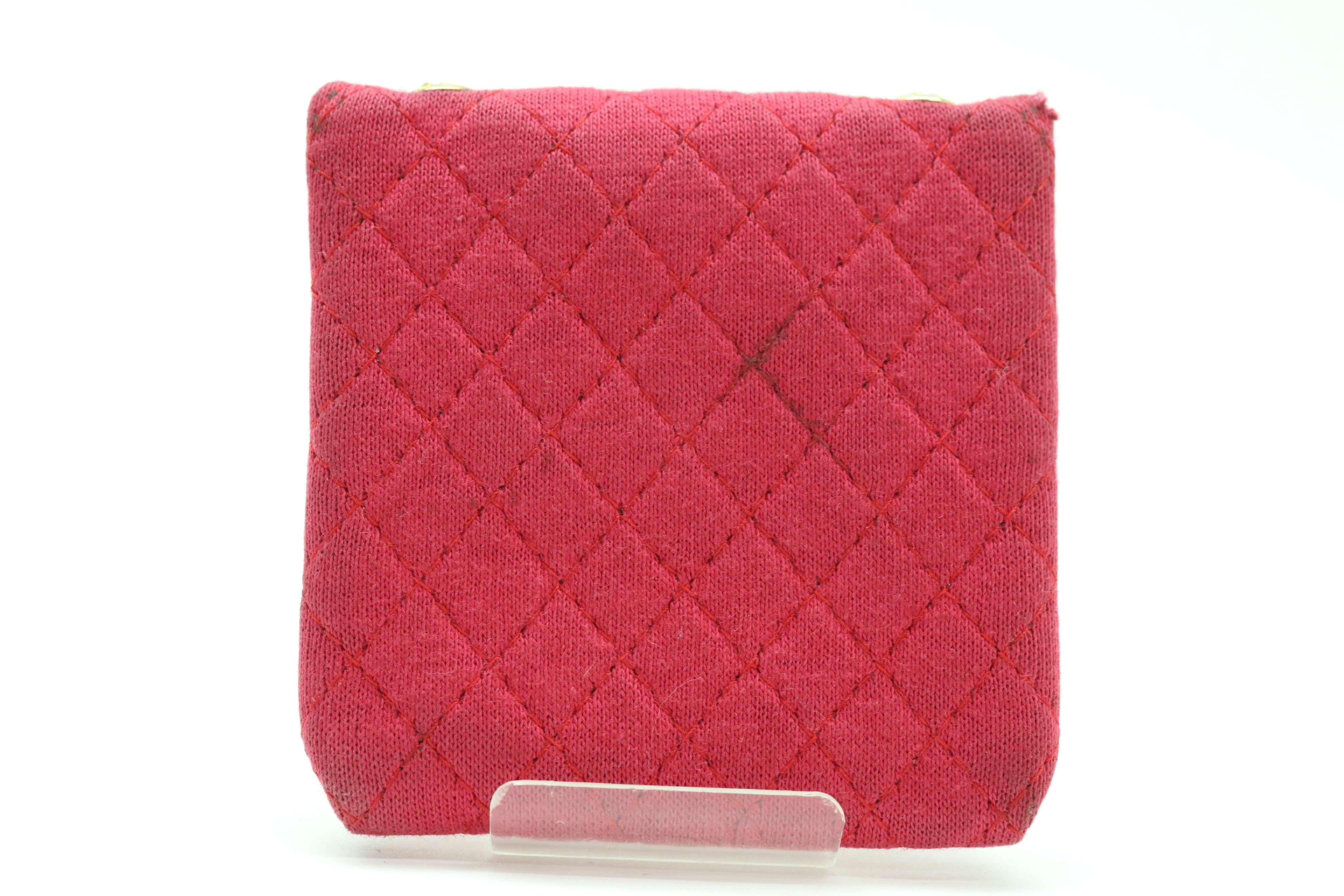 Cotton Matelasse Mini Chain Pouch — view 2