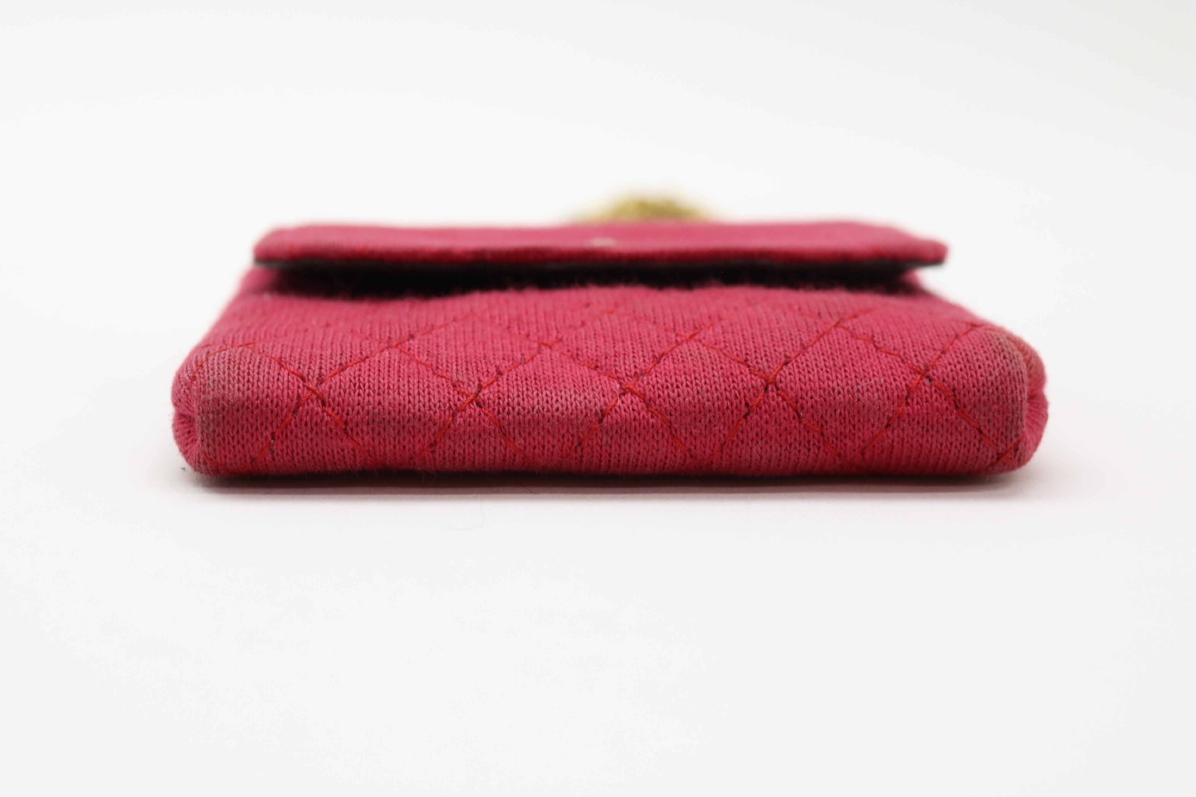 Cotton Matelasse Mini Chain Pouch — view 5