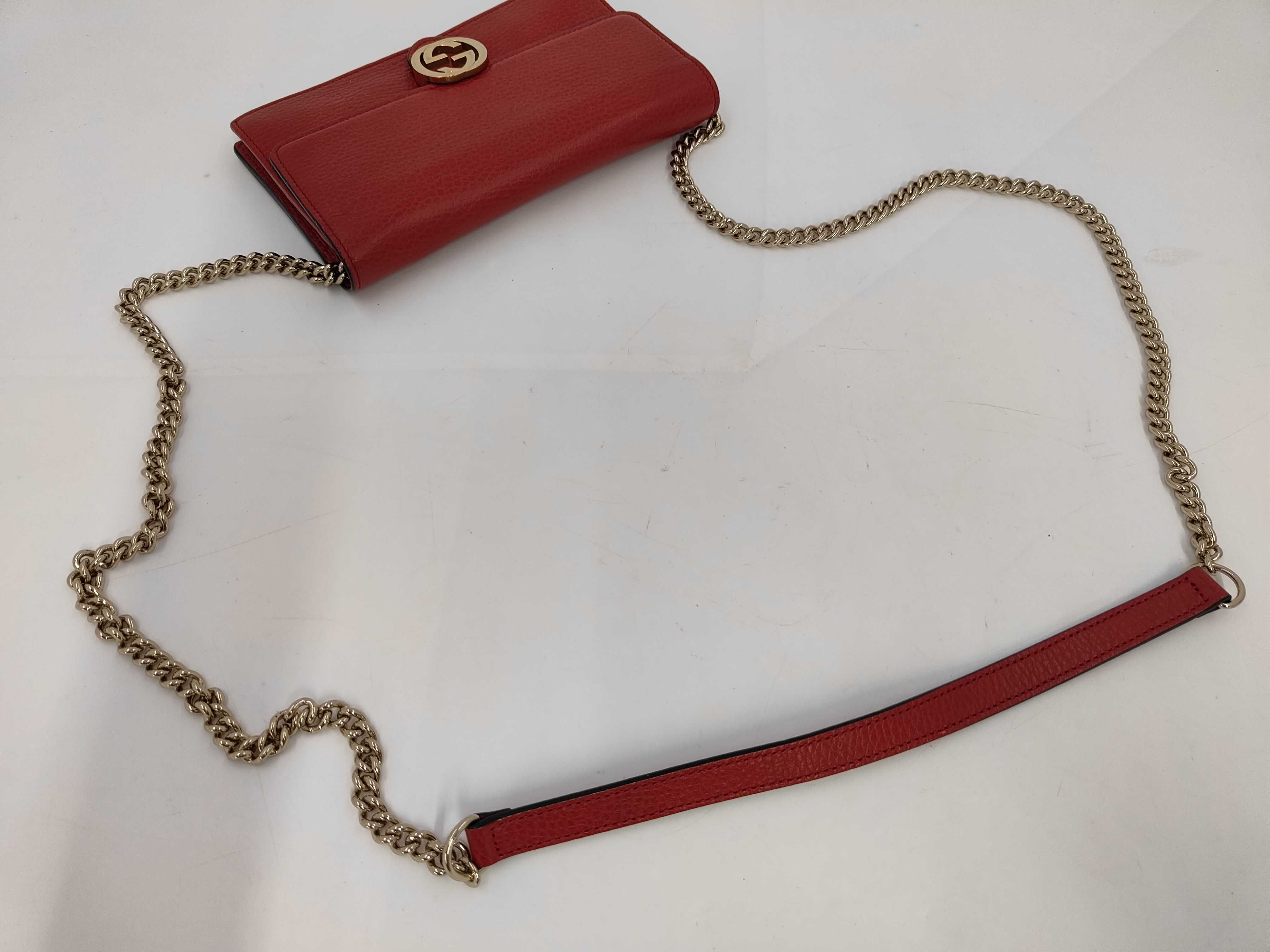 Interlocking WOC Red Shoulder Bag — view 3