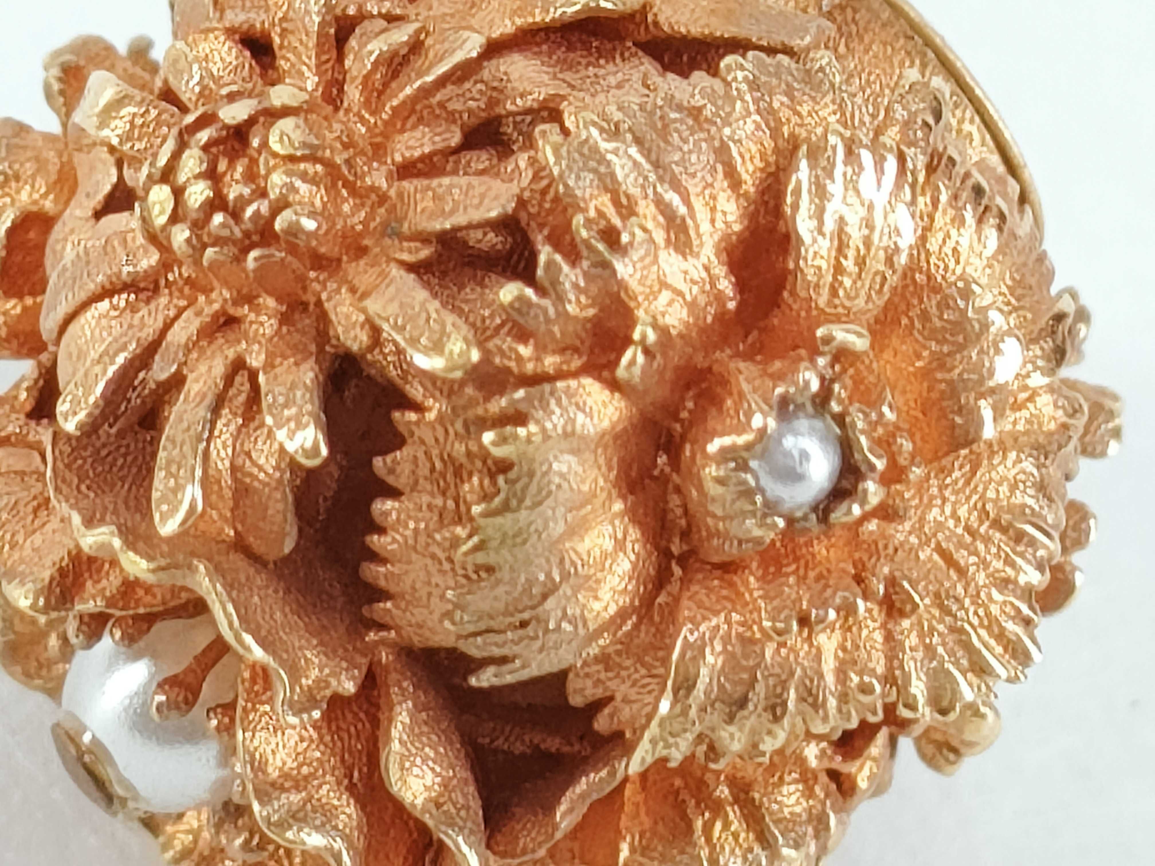 Tribal Flower Pearl Earrings — view 9