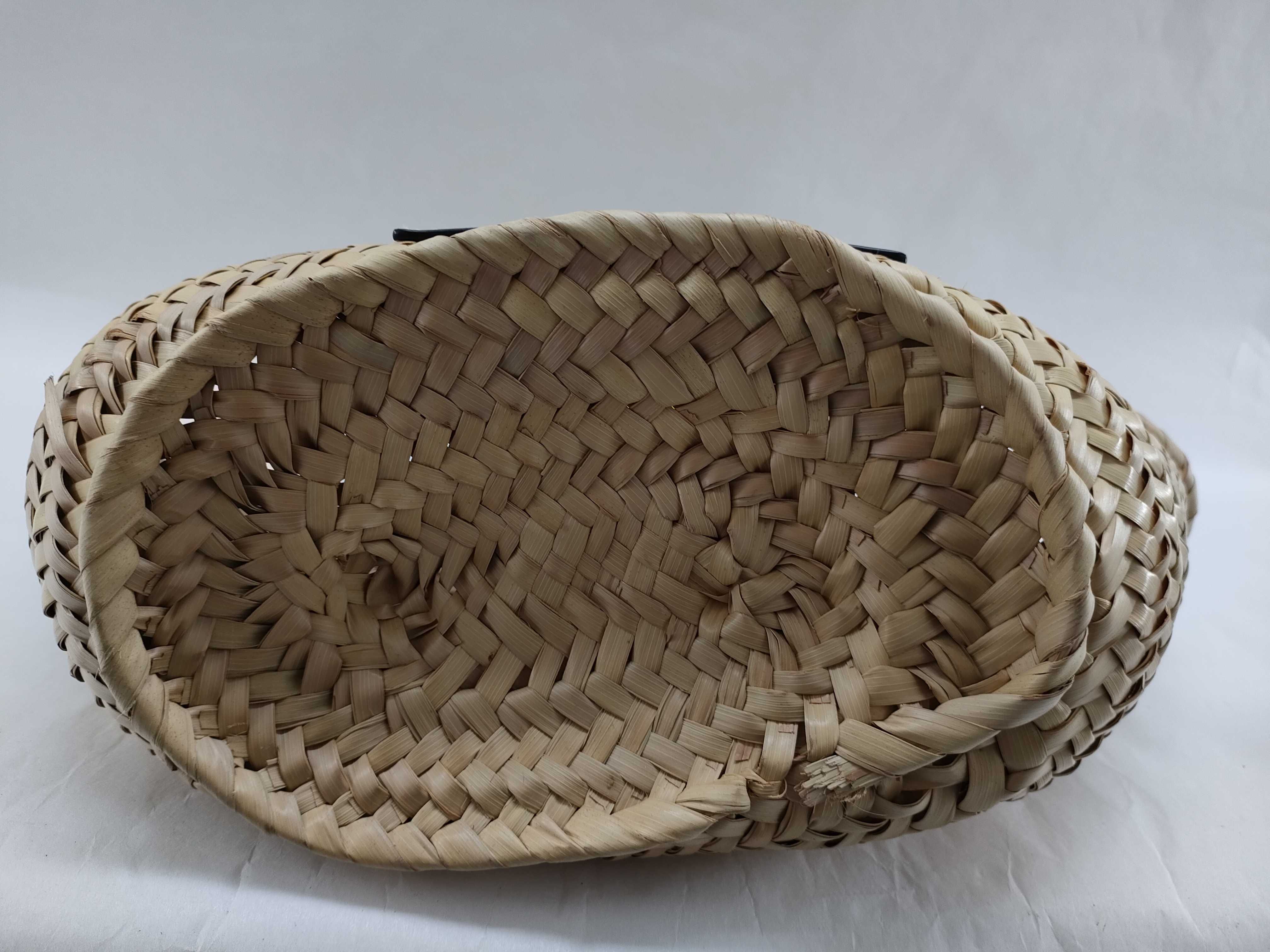 (Loewe) Straw Bag, Yellow, Anagram Handbag — view 7