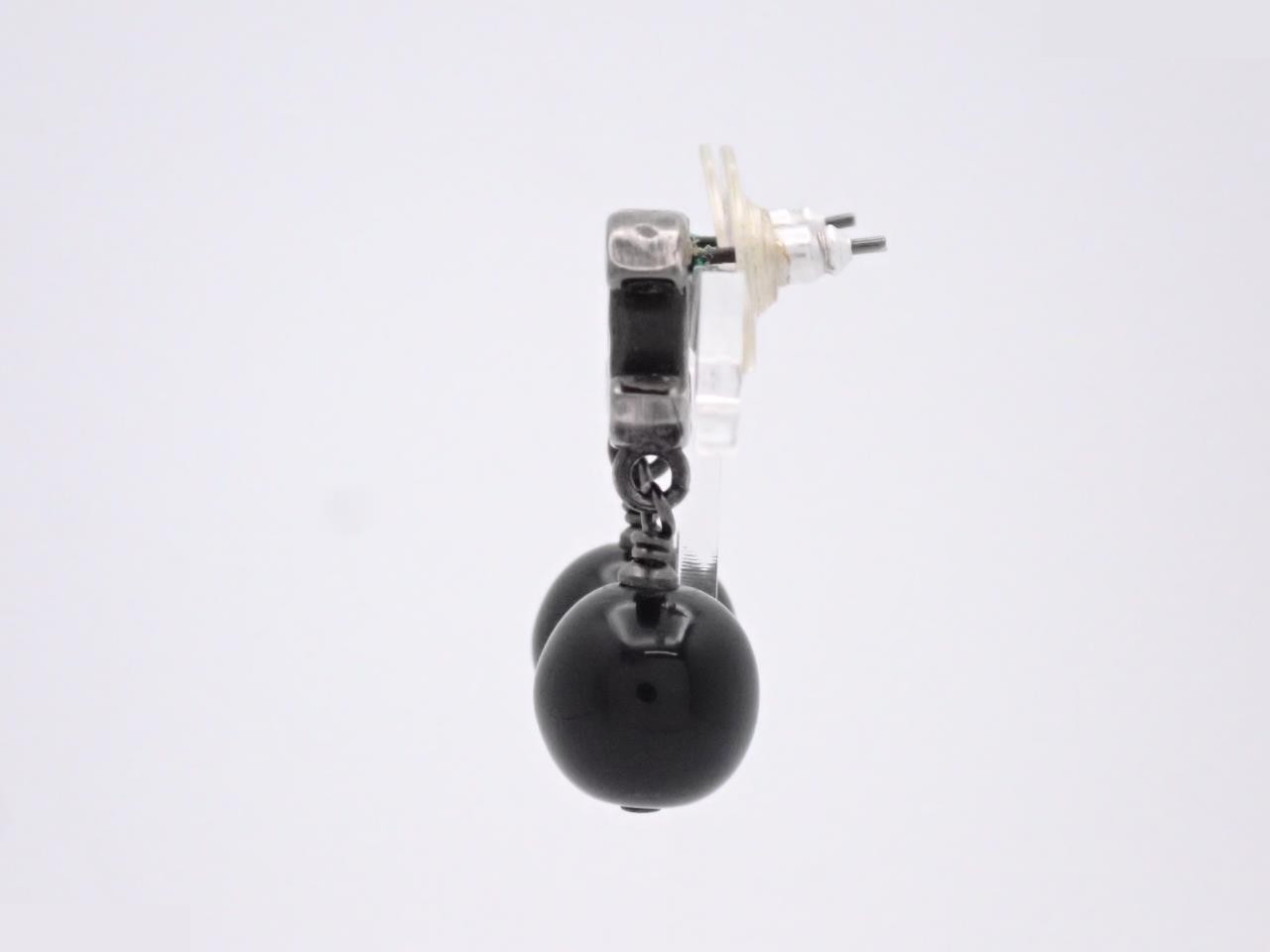 Earrings here mark black — view 3