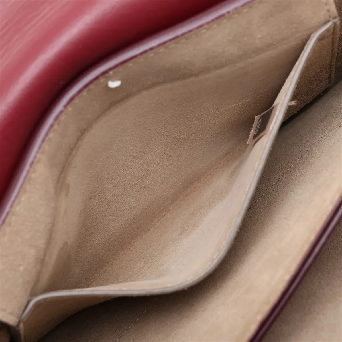 Faye Suede x Leather Shoulder Bag, Red — view 9