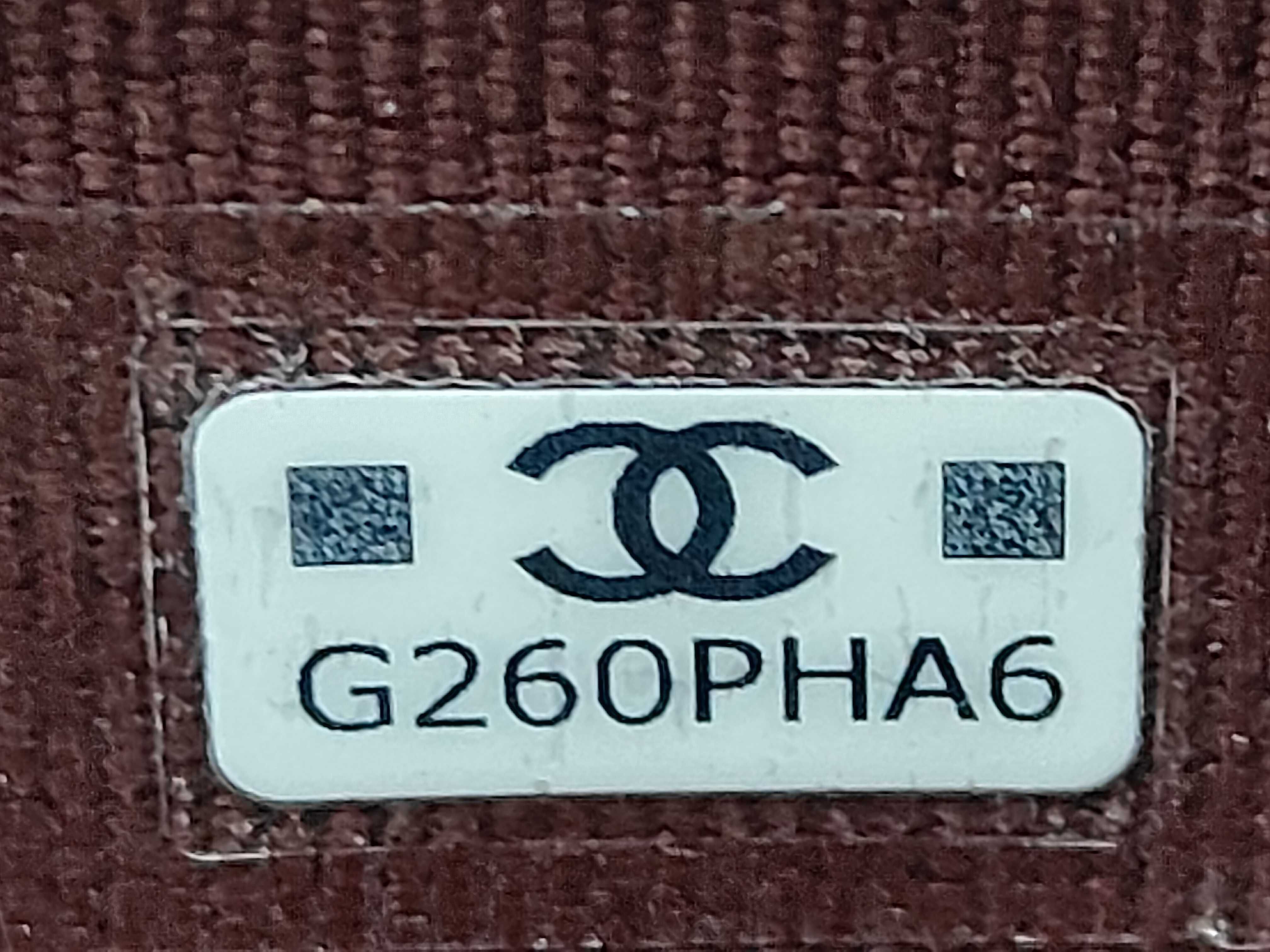 Black Caviar Leather Matelassé Coco Mark Coin Case — view 10