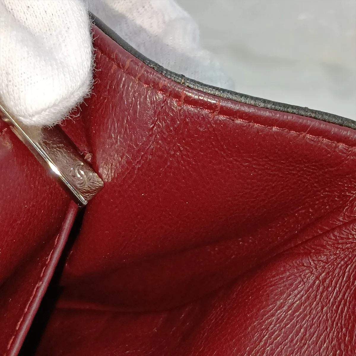 Large Matelassé 30 Lambskin Single Flap Double Chain Bag, Black with Silver Hardware, 12328759, Serial Number 12-series, A28600 — view 15
