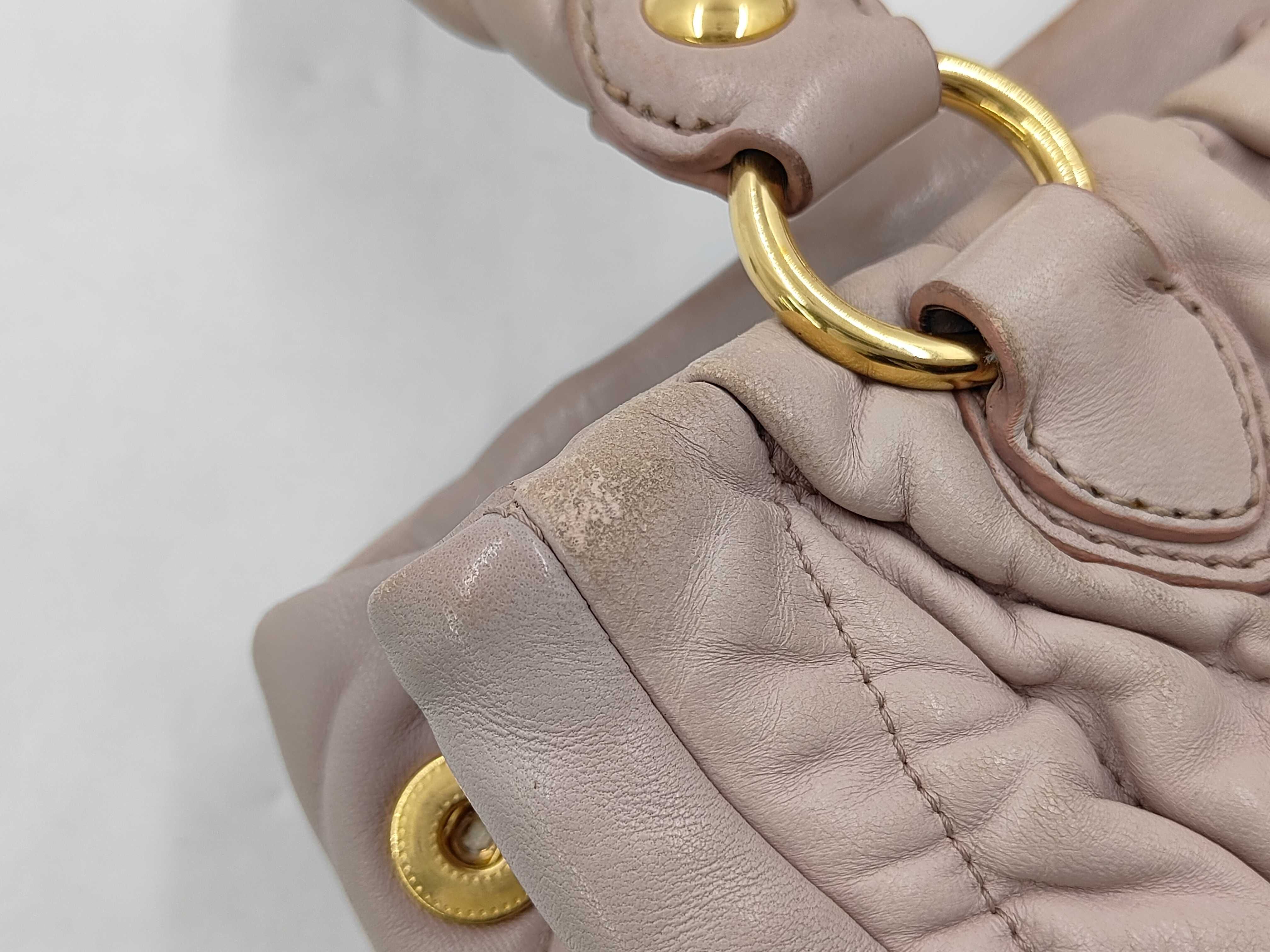 Matelassé 2-Way Bag with Long Strap, Pink Shoulder Bag — view 15