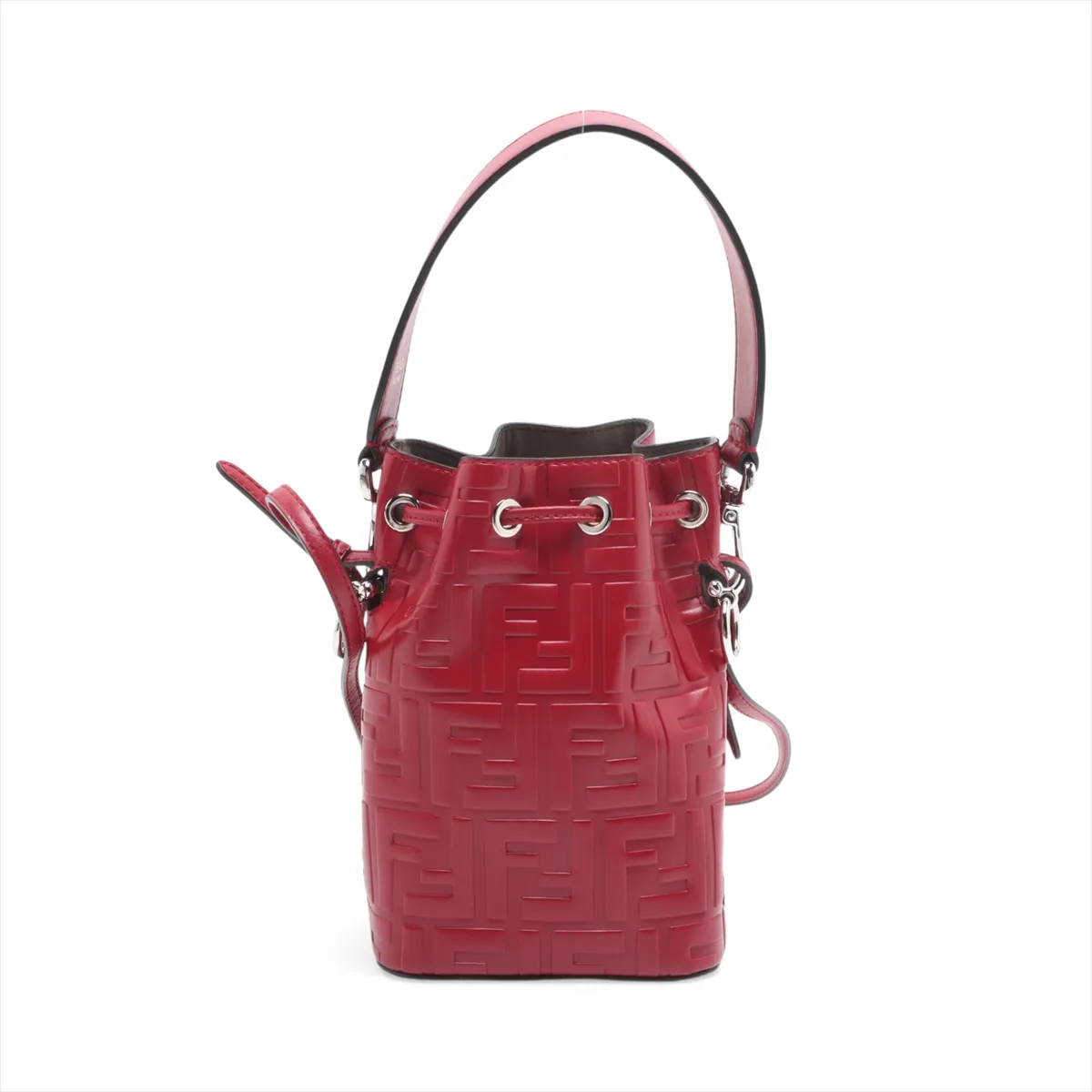 Zucca Montresor Mini Leather 2-Way Shoulder Bag, Red, 8BS010 — view 2