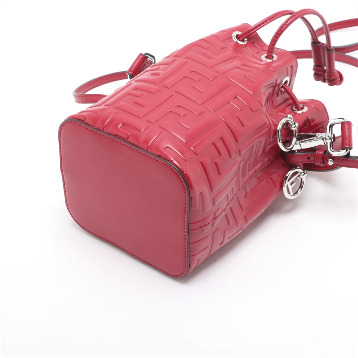 Zucca Montresor Mini Leather 2-Way Shoulder Bag, Red, 8BS010 — view 3