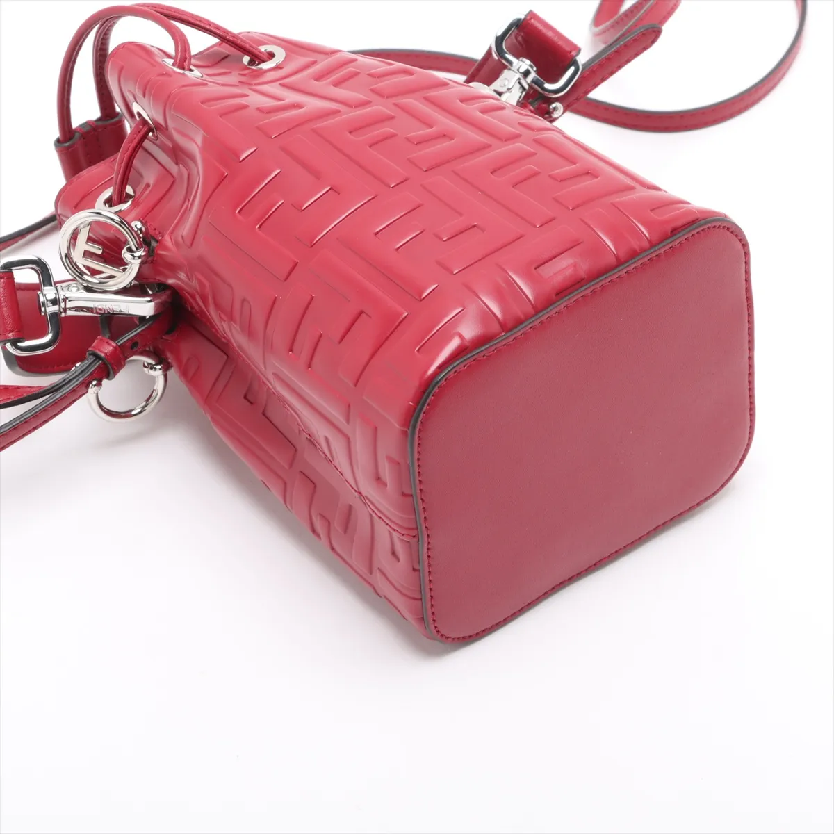 Zucca Montresor Mini Leather 2-Way Shoulder Bag, Red, 8BS010 — view 4