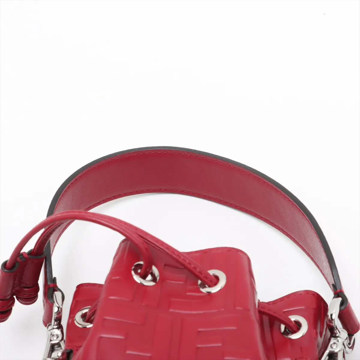 Zucca Montresor Mini Leather 2-Way Shoulder Bag, Red, 8BS010 — view 6