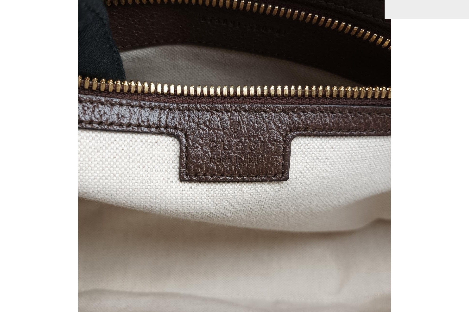 Jumbo GG Messenger Bag, Canvas x Leather, Brown — view 7