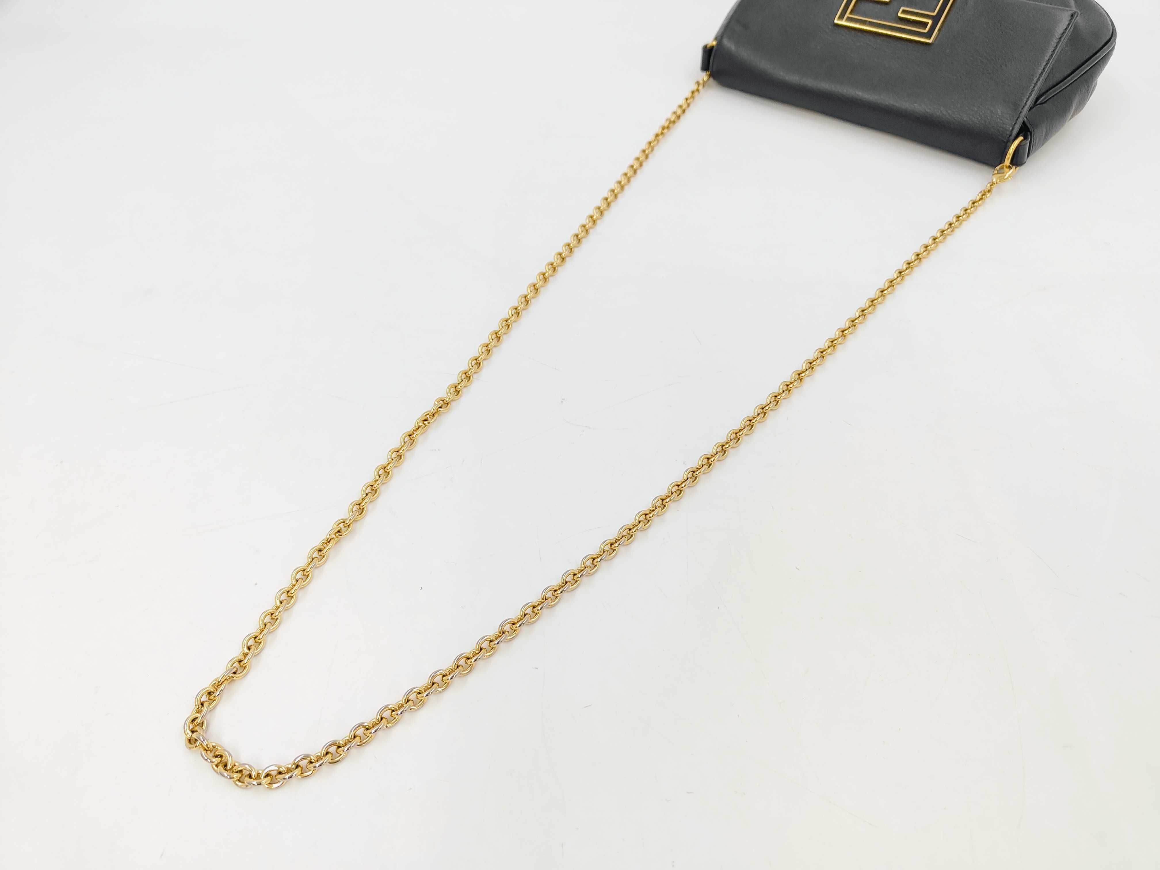 FF logo hardware chain shoulder bag — view 3
