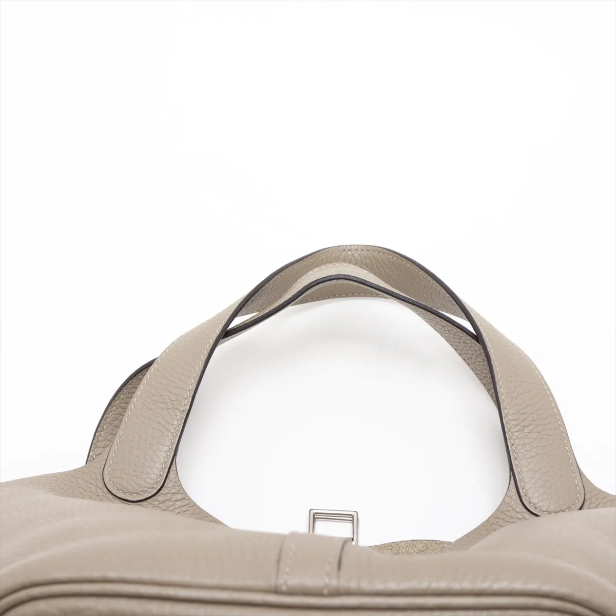 Picotin Lock 22 MM, Taurillon Clemence leather, Sage color, Silver hardware, Z: 2021 — view 6