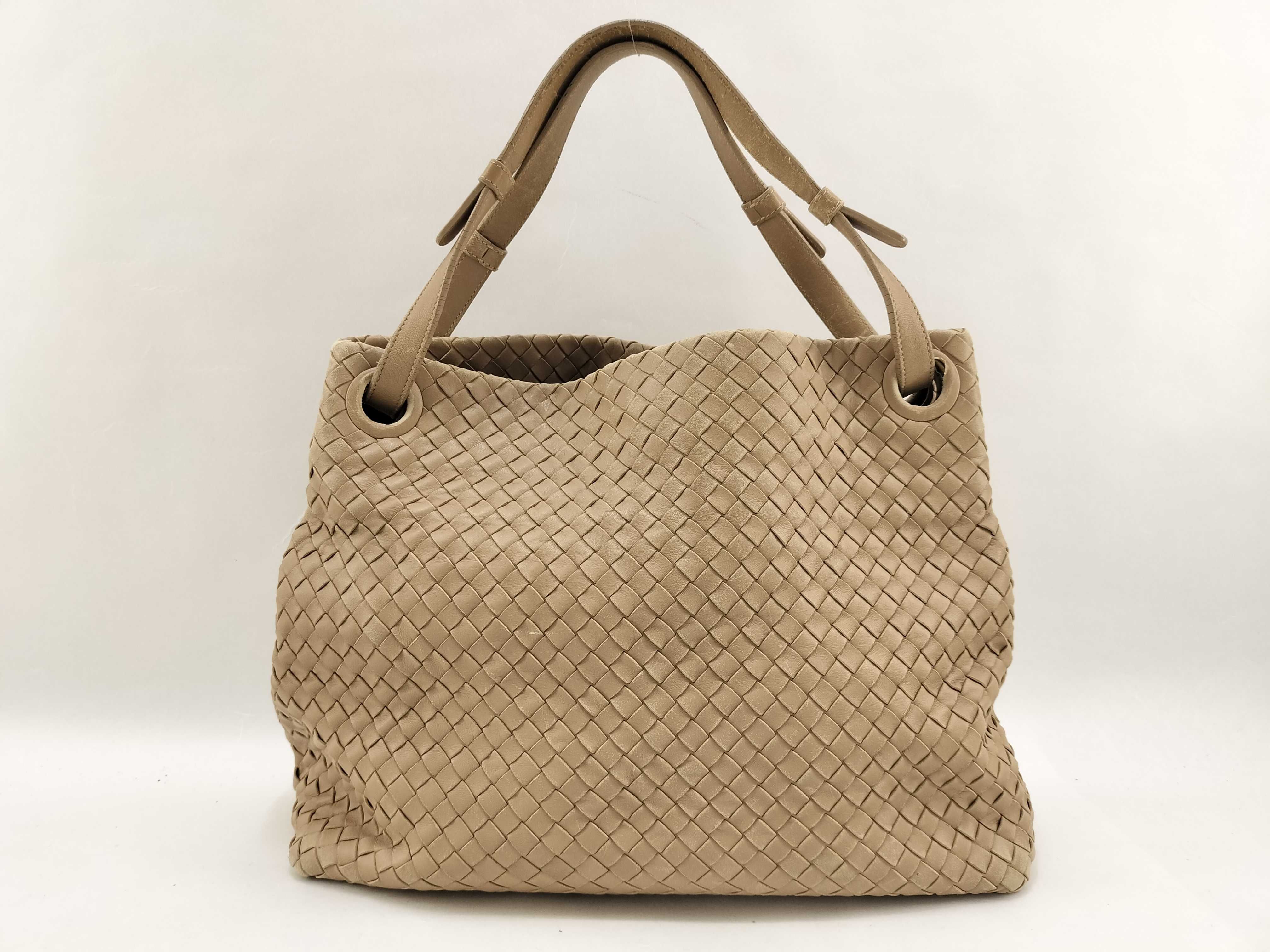 Intrecciato Tote Bag, Beige Tote Bag