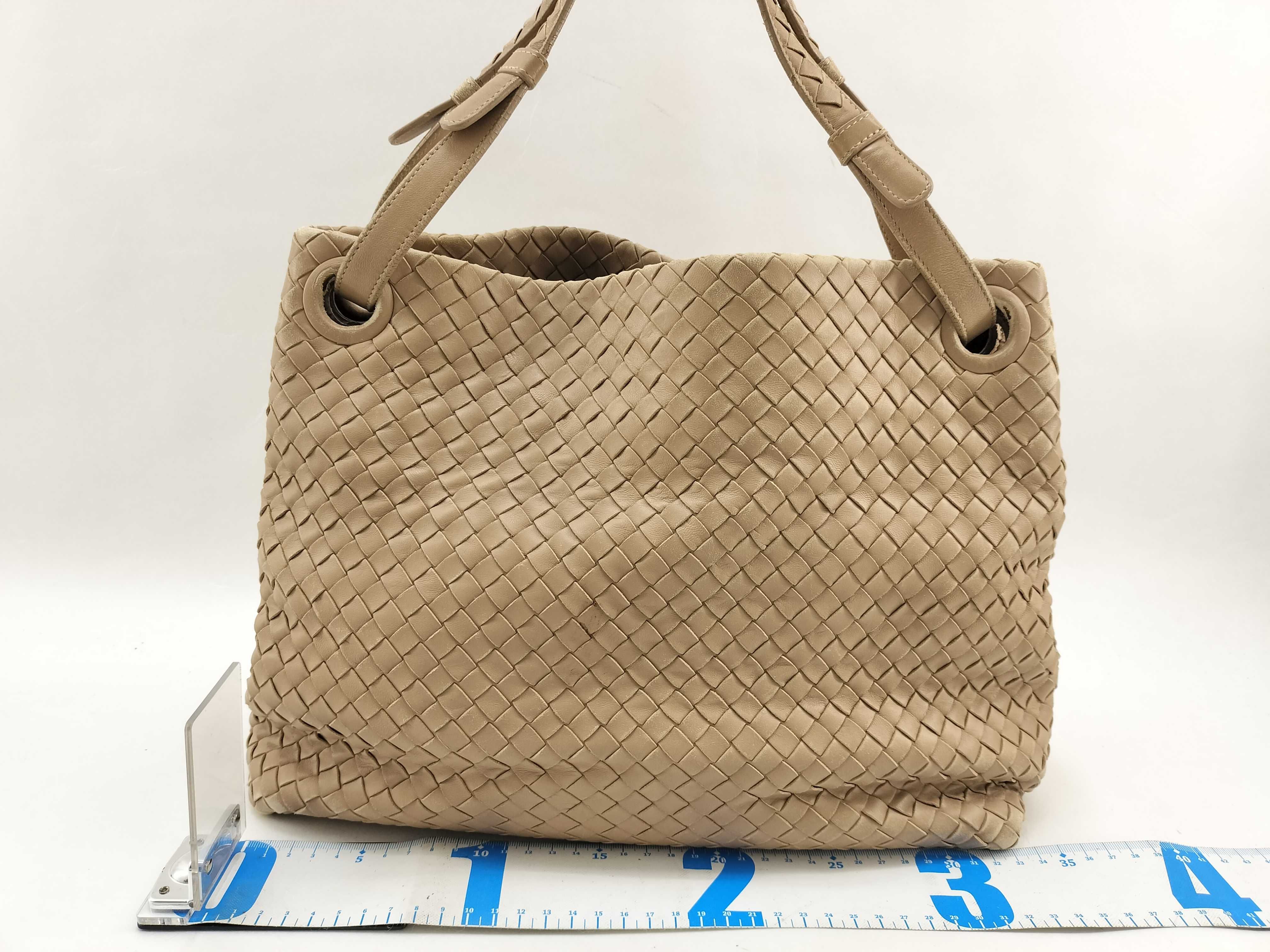 Intrecciato Tote Bag, Beige Tote Bag — view 2