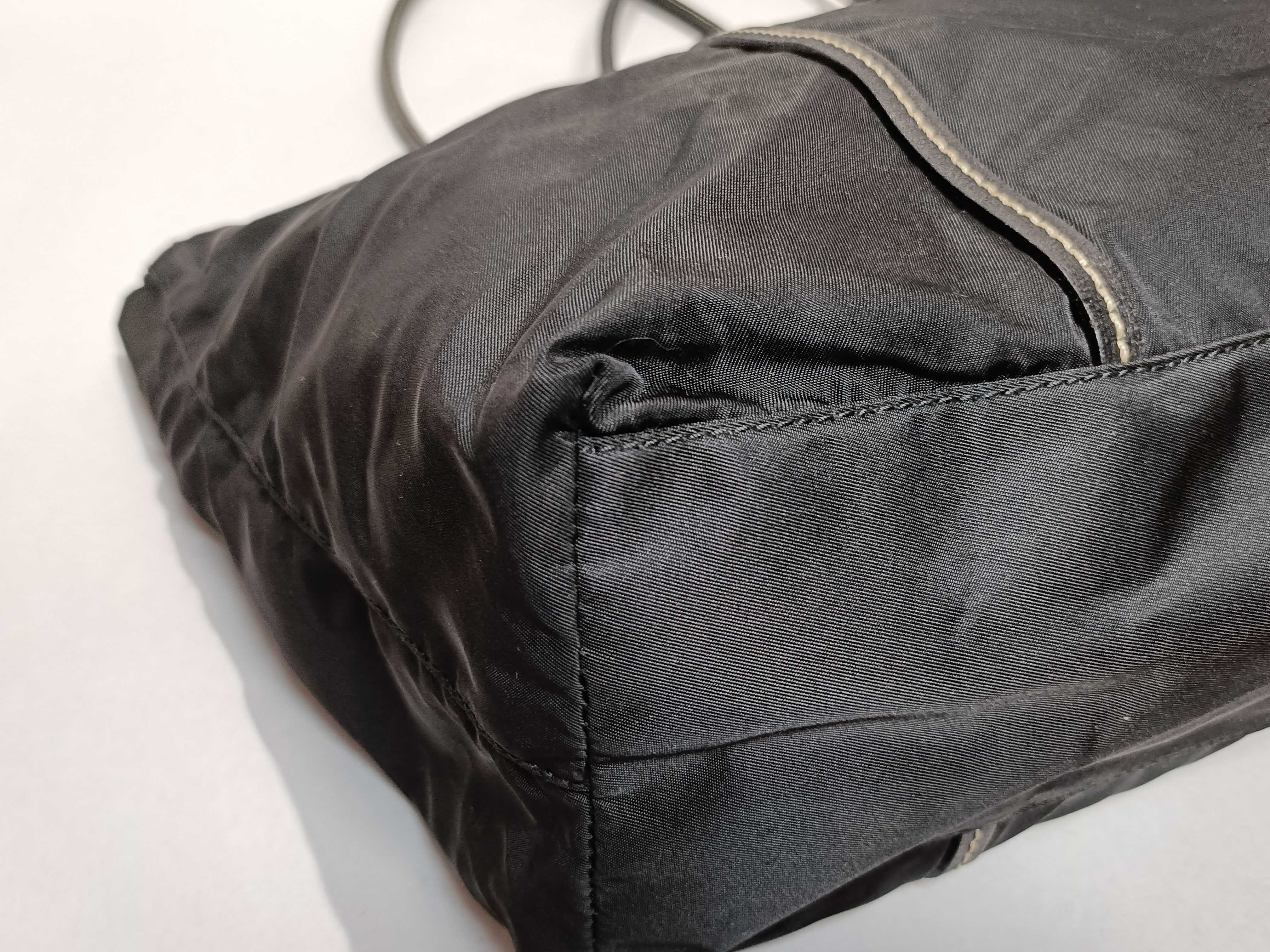 Nylon Tote Bag with Triangle Logo — view 7