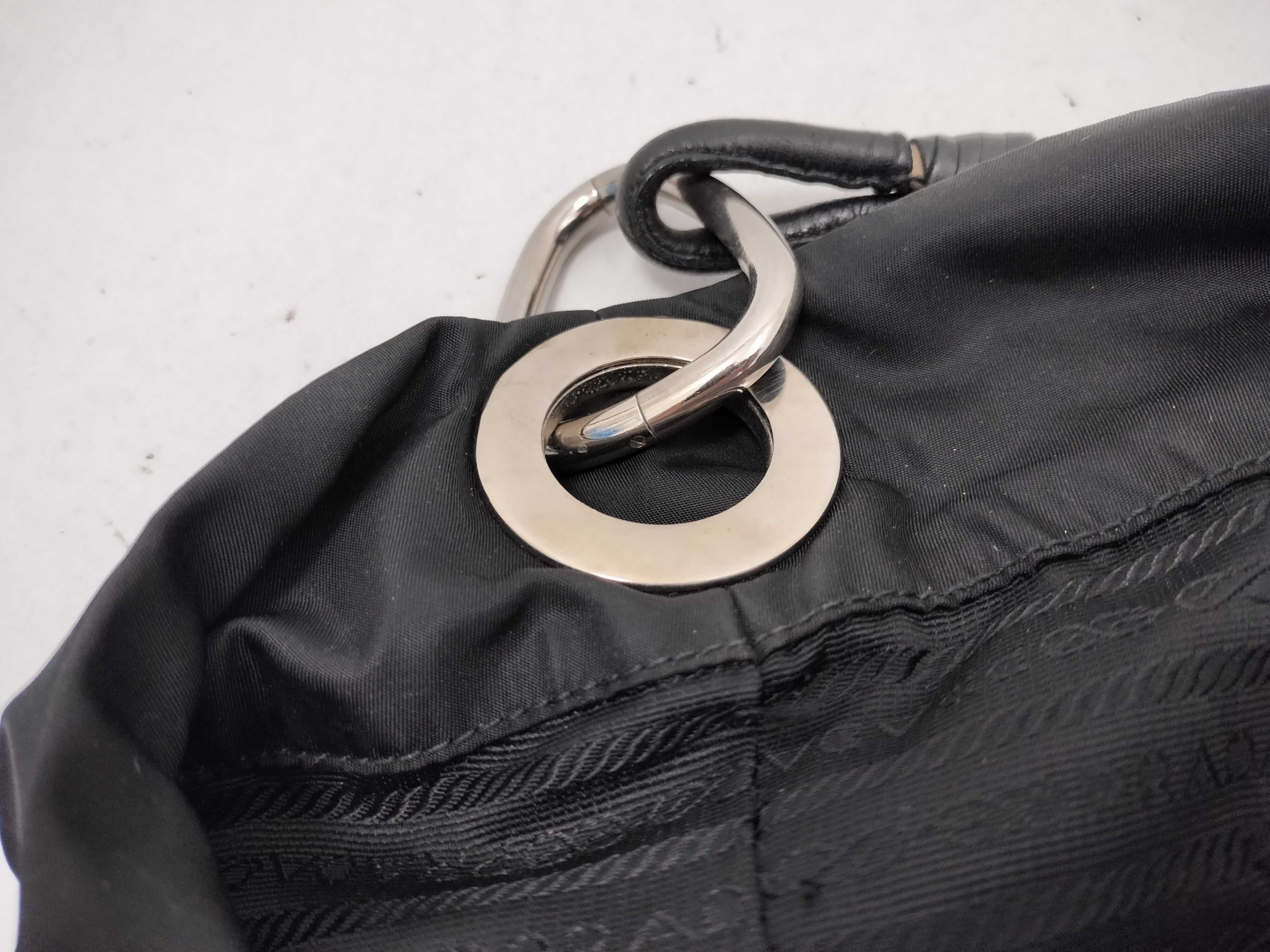 nylon handbag/shoulder bag with triangular logo. — view 8