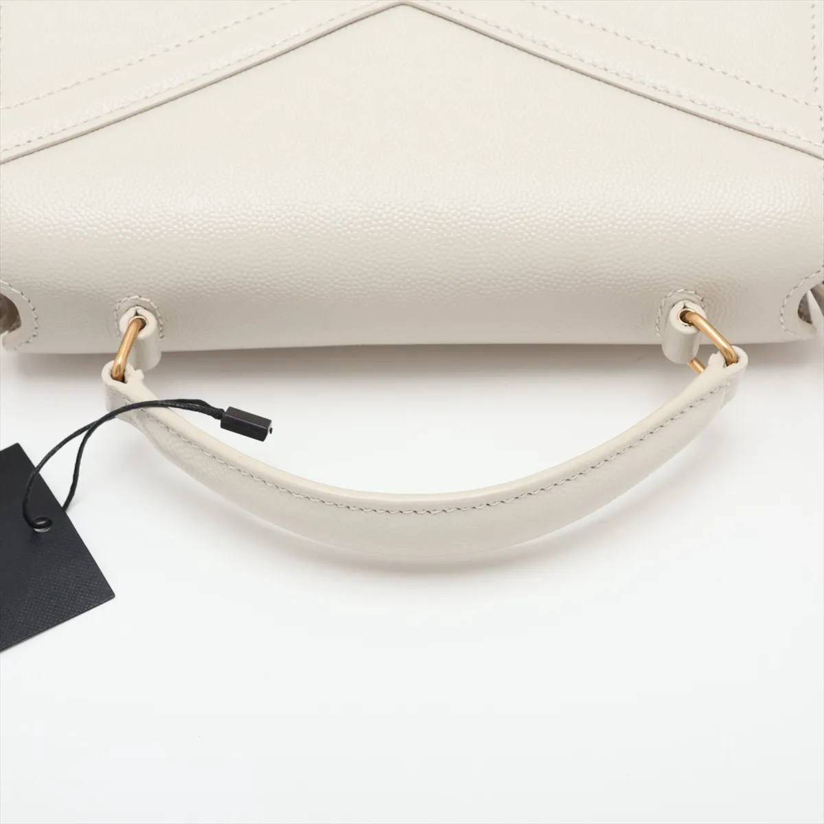 Cassandra Leather 2-Way Handbag, White, 623930 — view 5