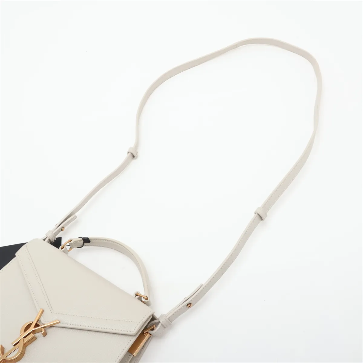 Cassandra Leather 2-Way Handbag, White, 623930 — view 7