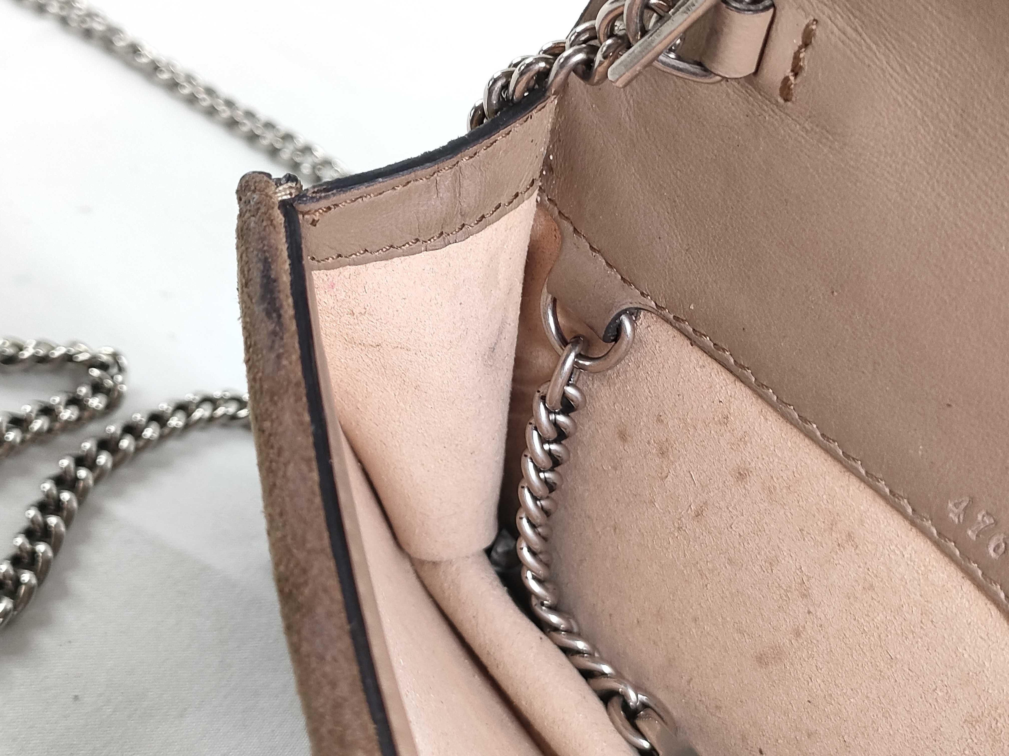 GG Supreme Dionysus Chain Shoulder Bag, GG Supreme Canvas, Beige — view 11