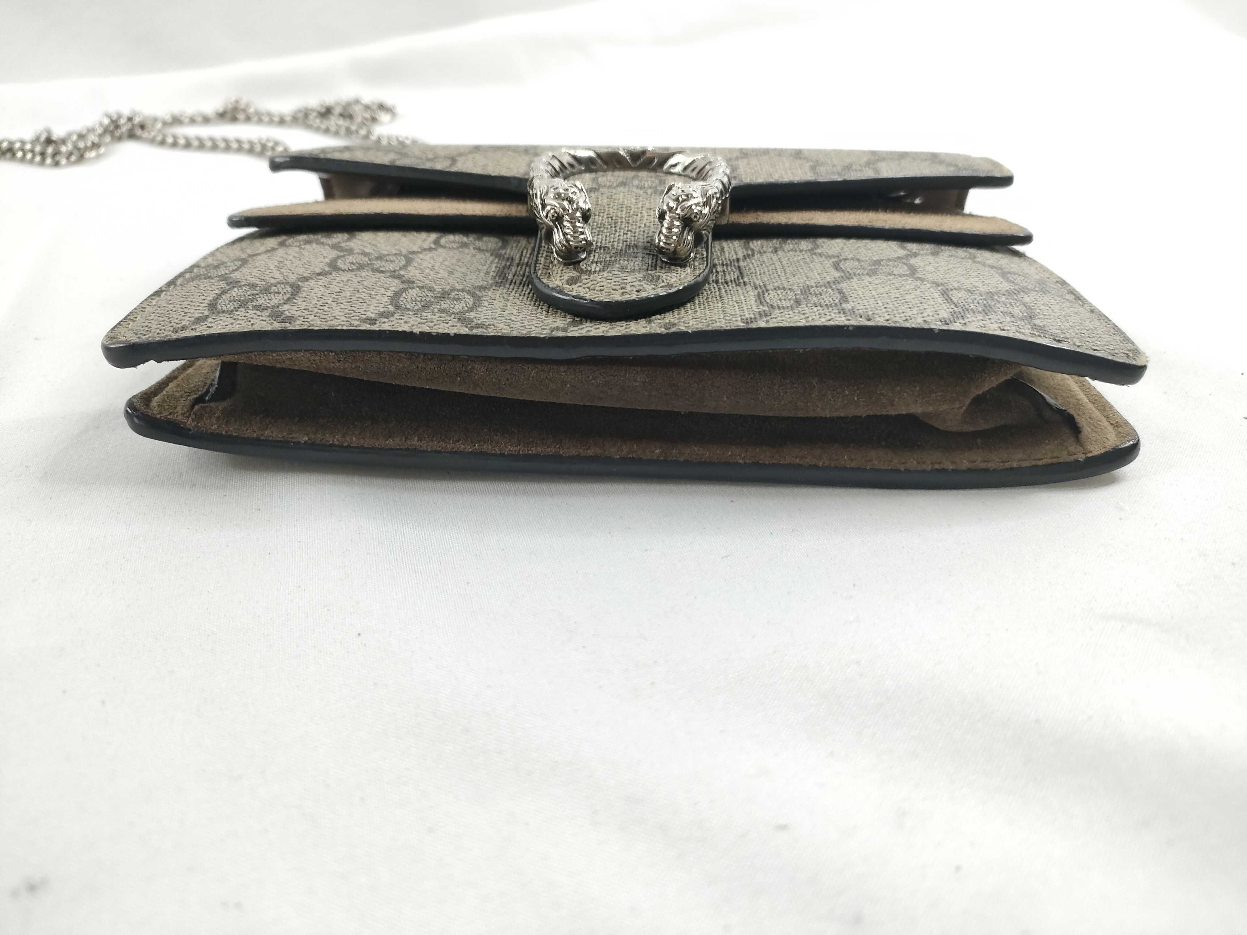 GG Supreme Dionysus Chain Shoulder Bag, GG Supreme Canvas, Beige — view 4