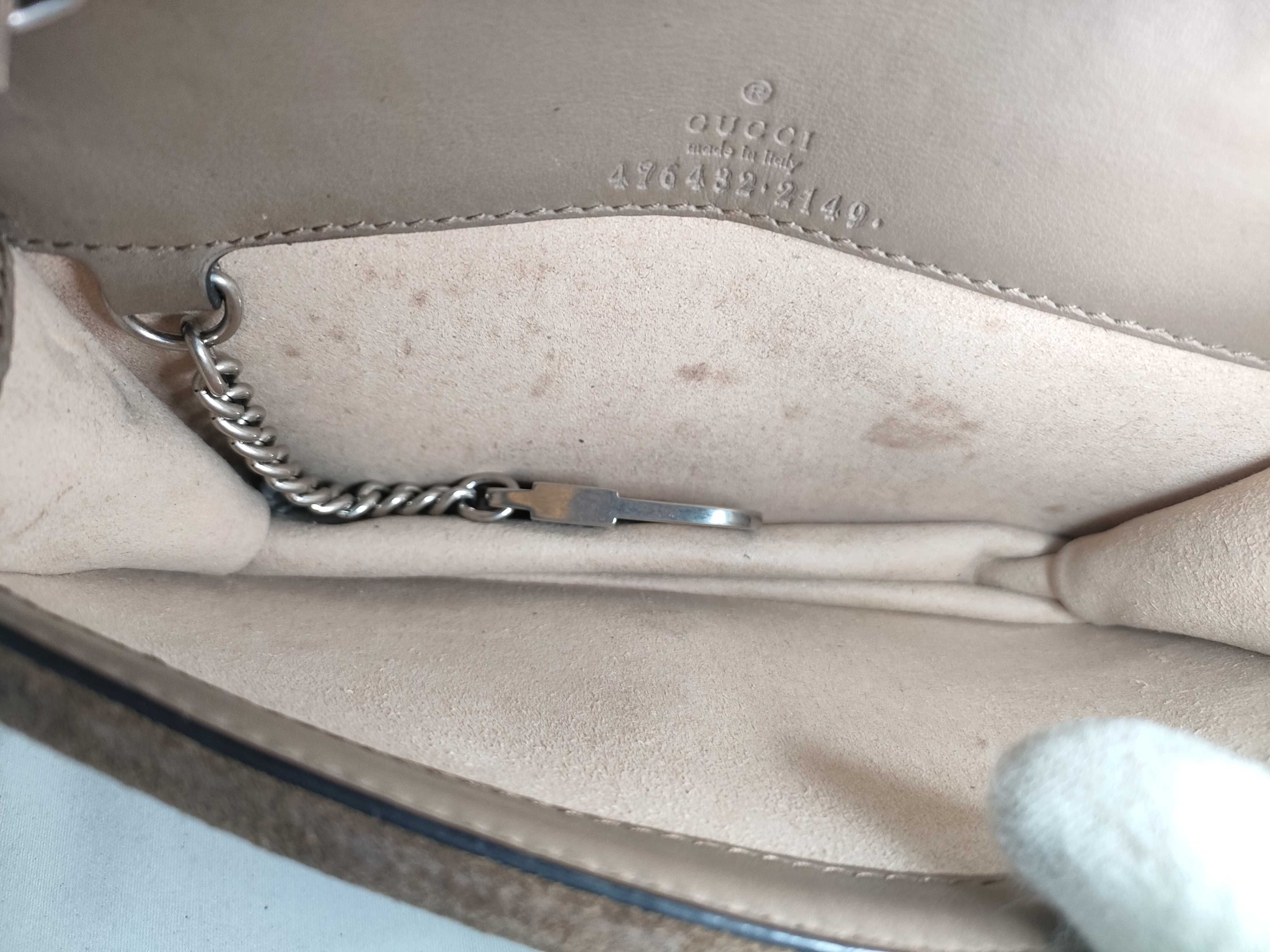 GG Supreme Dionysus Chain Shoulder Bag, GG Supreme Canvas, Beige — view 10
