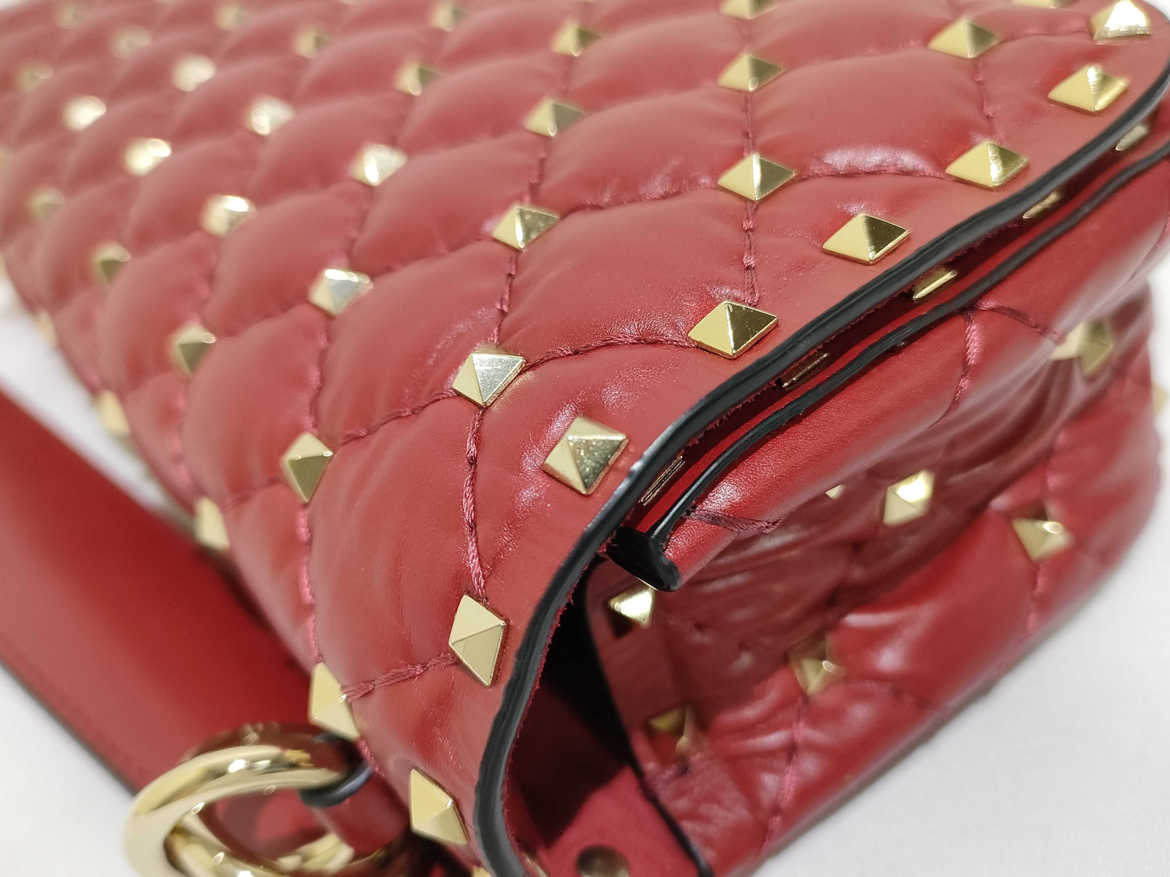 TR- Garavani Red Rockstud Top Handle Shoulder Bag — view 14