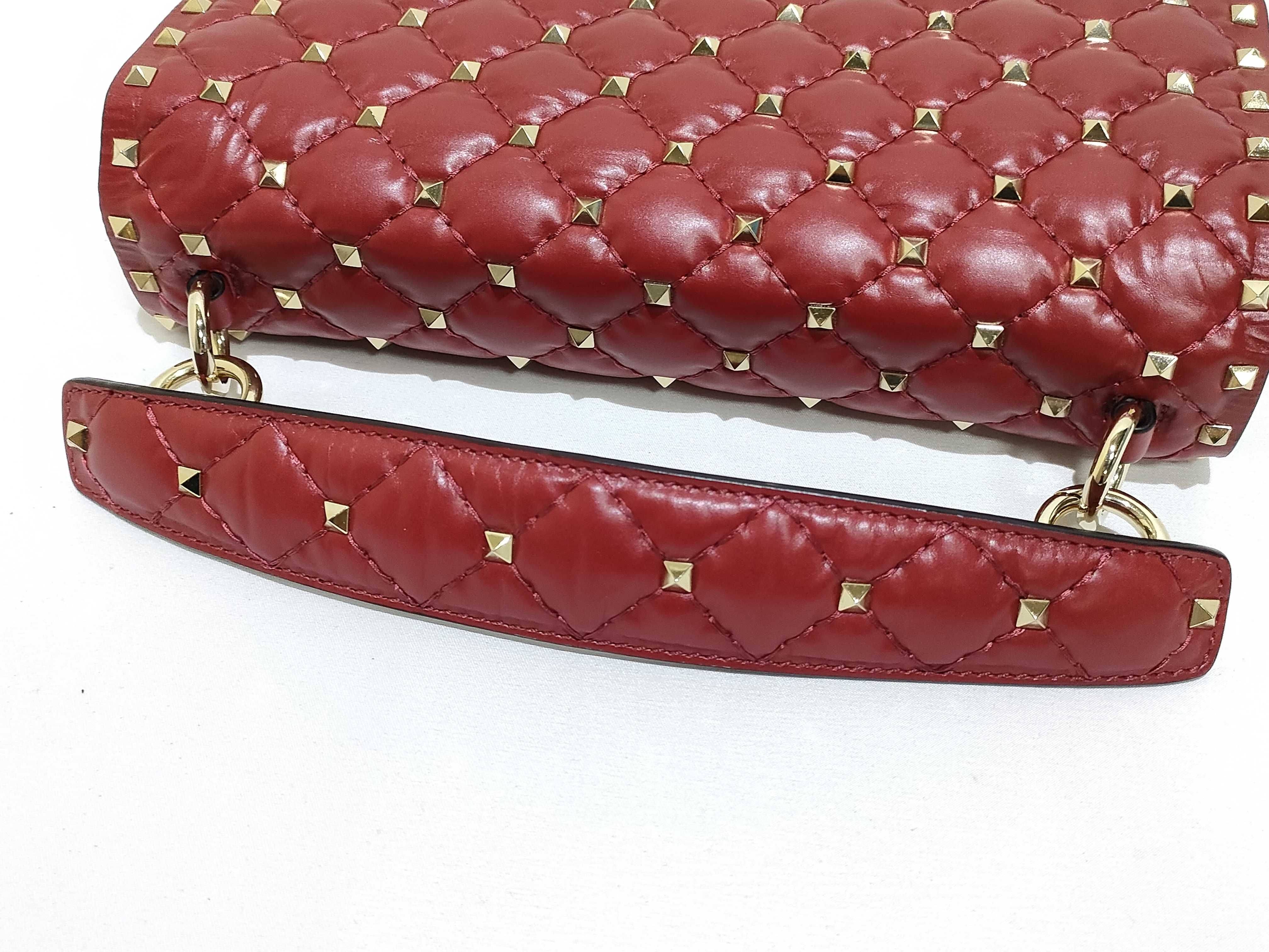 TR- Garavani Red Rockstud Top Handle Shoulder Bag — view 3
