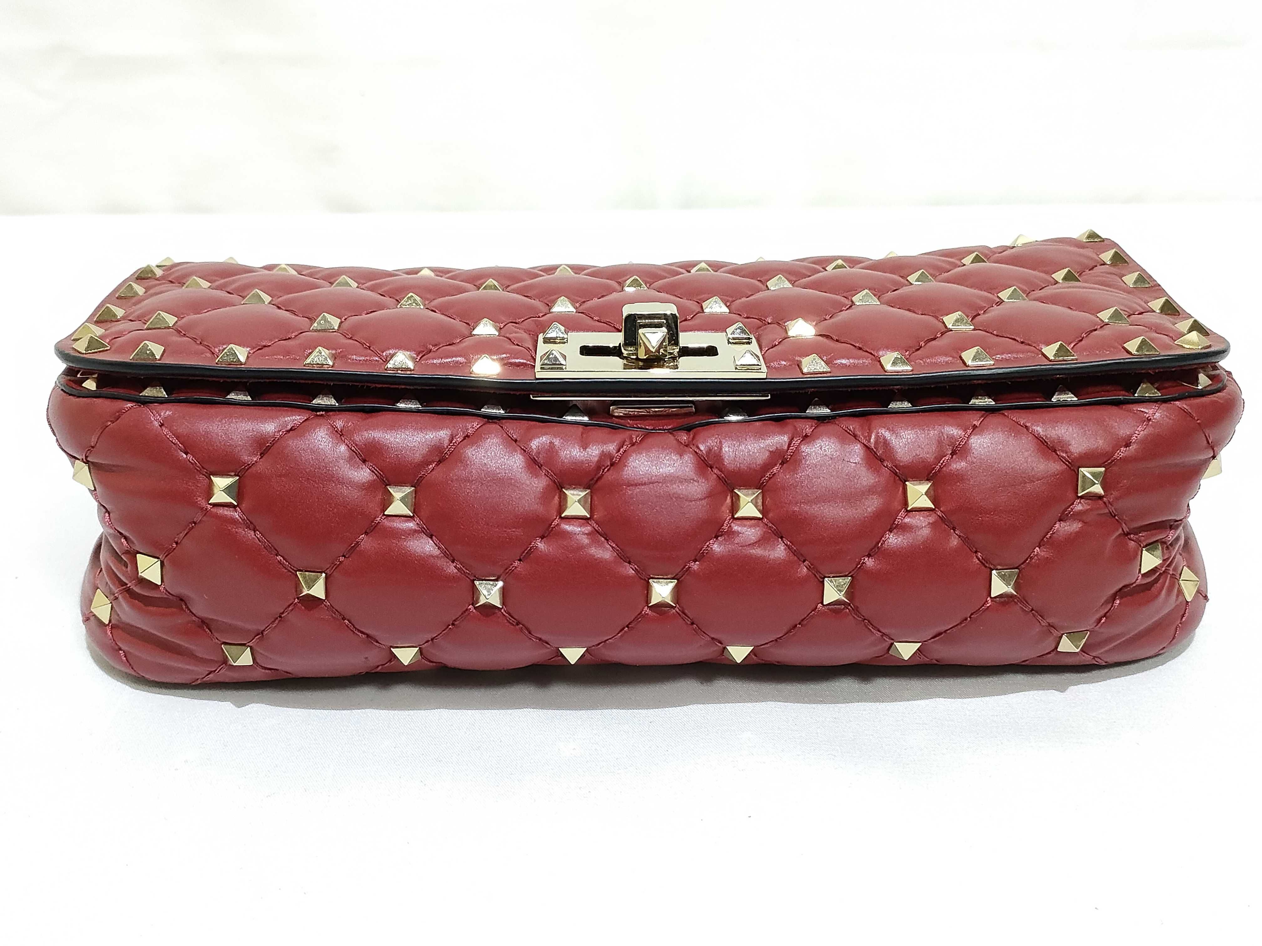 TR- Garavani Red Rockstud Top Handle Shoulder Bag — view 7