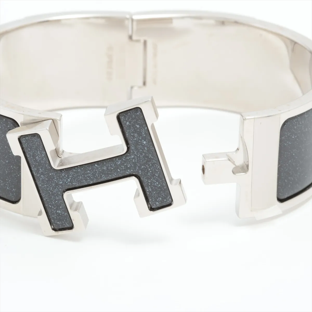 Clic Clac H Large Glitter Bracelet, Metal, — view 5