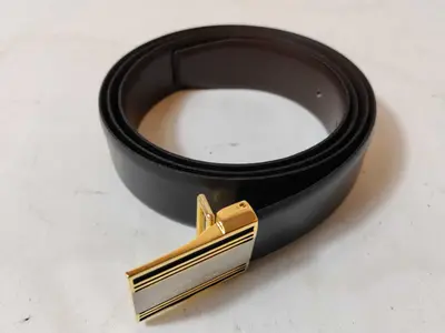 Leather Belt with Buckle