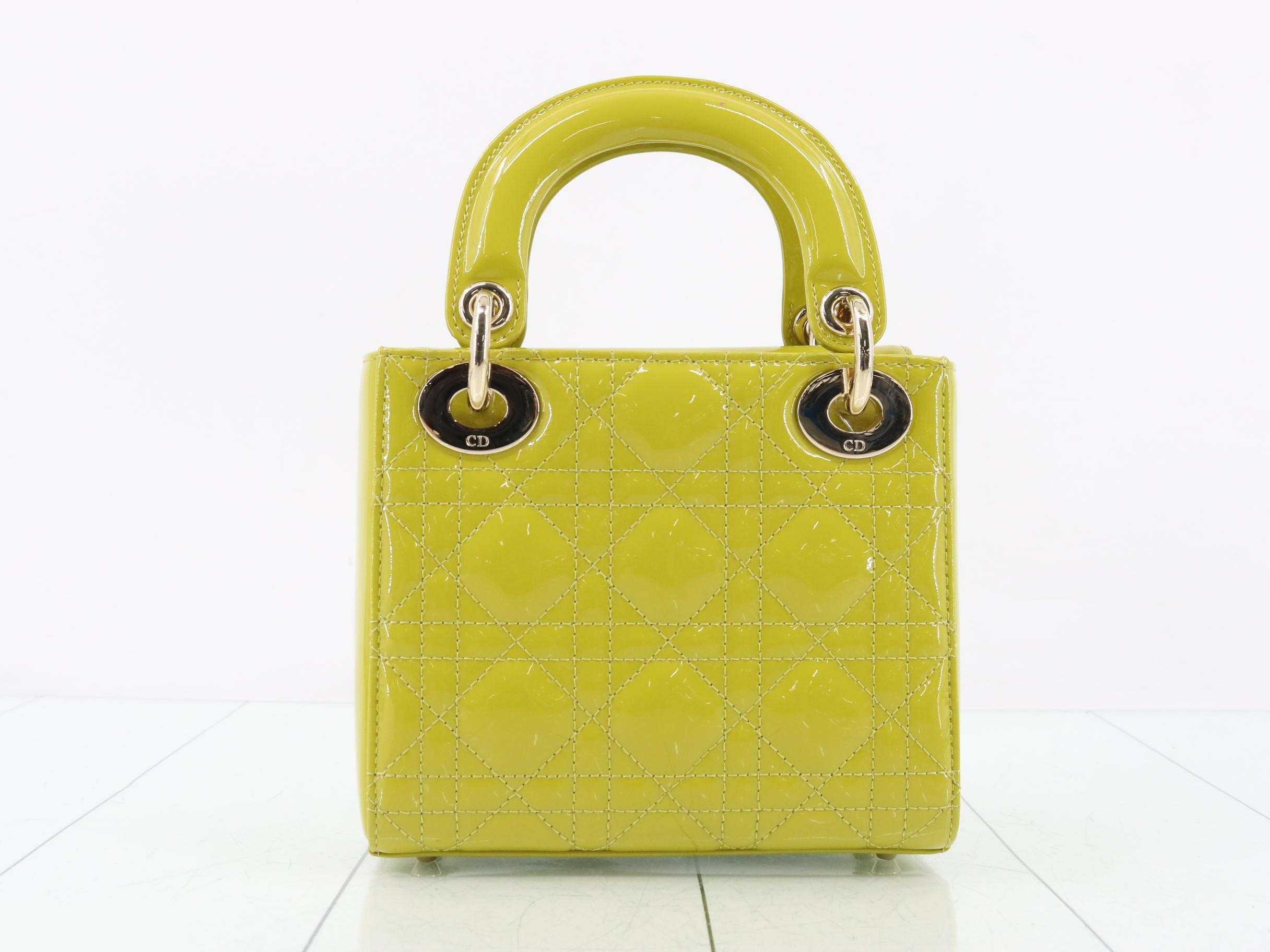 Lady Dior Cannage Enamel 2-Way Handbag — view 2