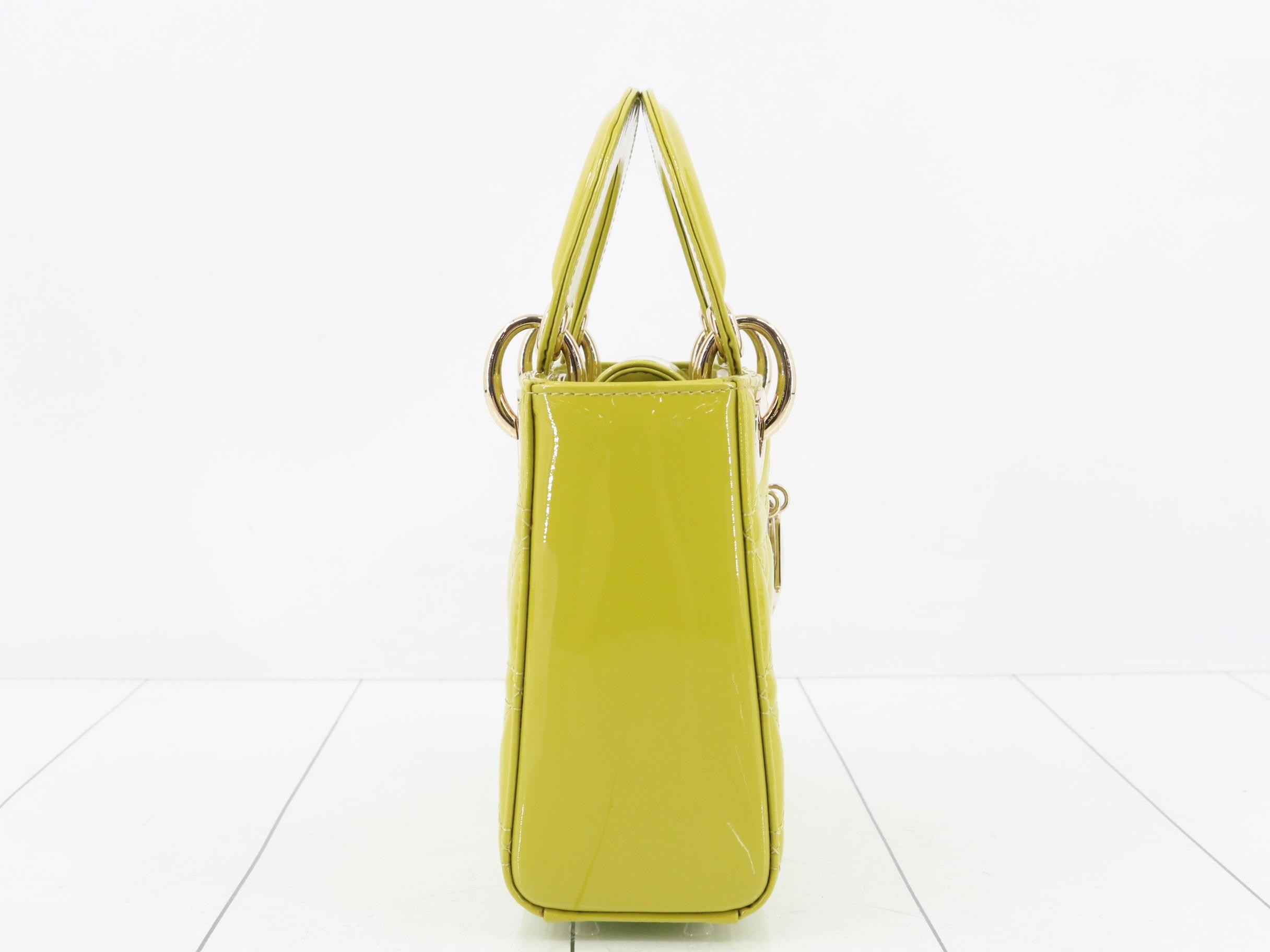 Lady Dior Cannage Enamel 2-Way Handbag — view 4