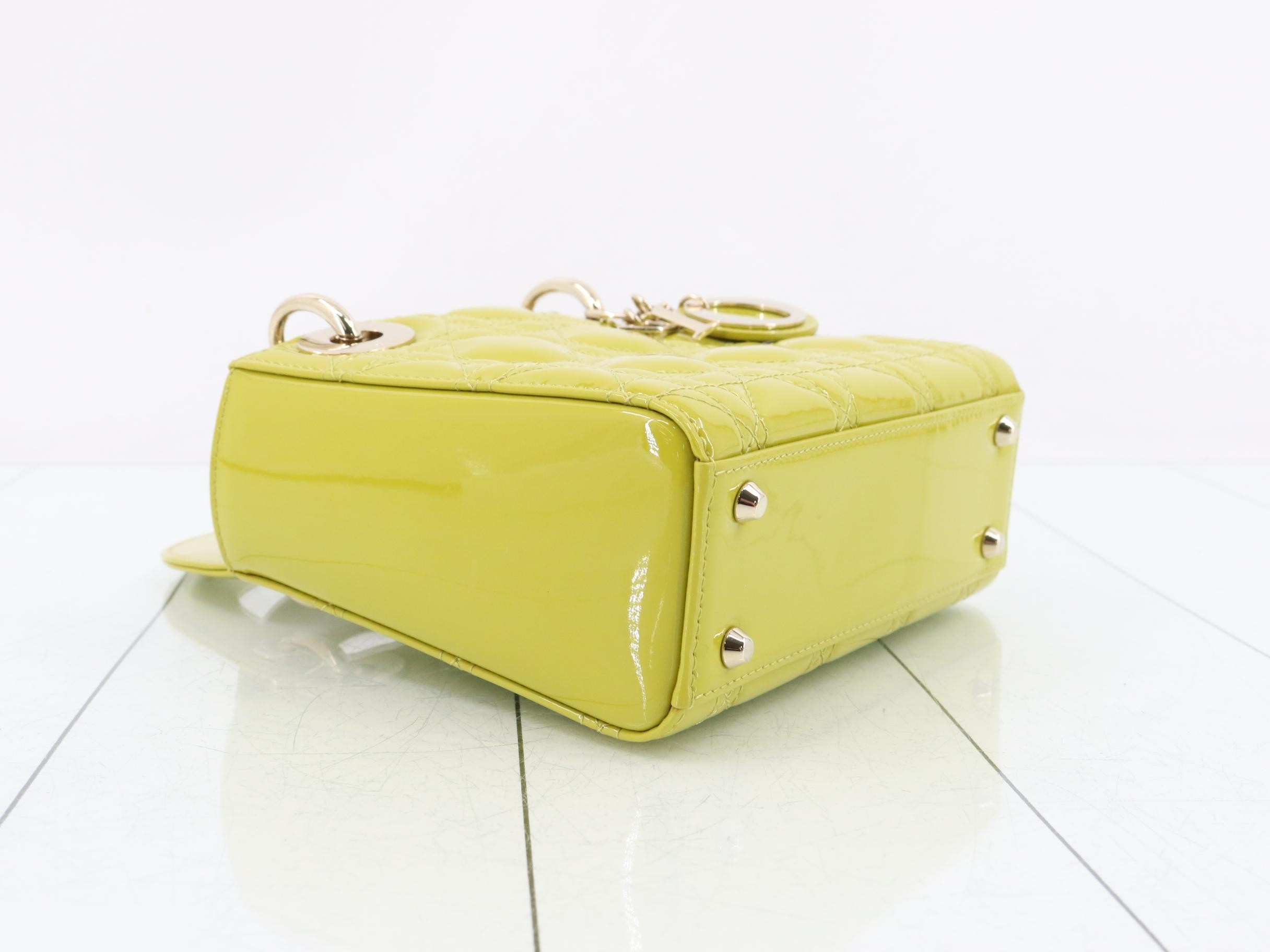Lady Dior Cannage Enamel 2-Way Handbag — view 5