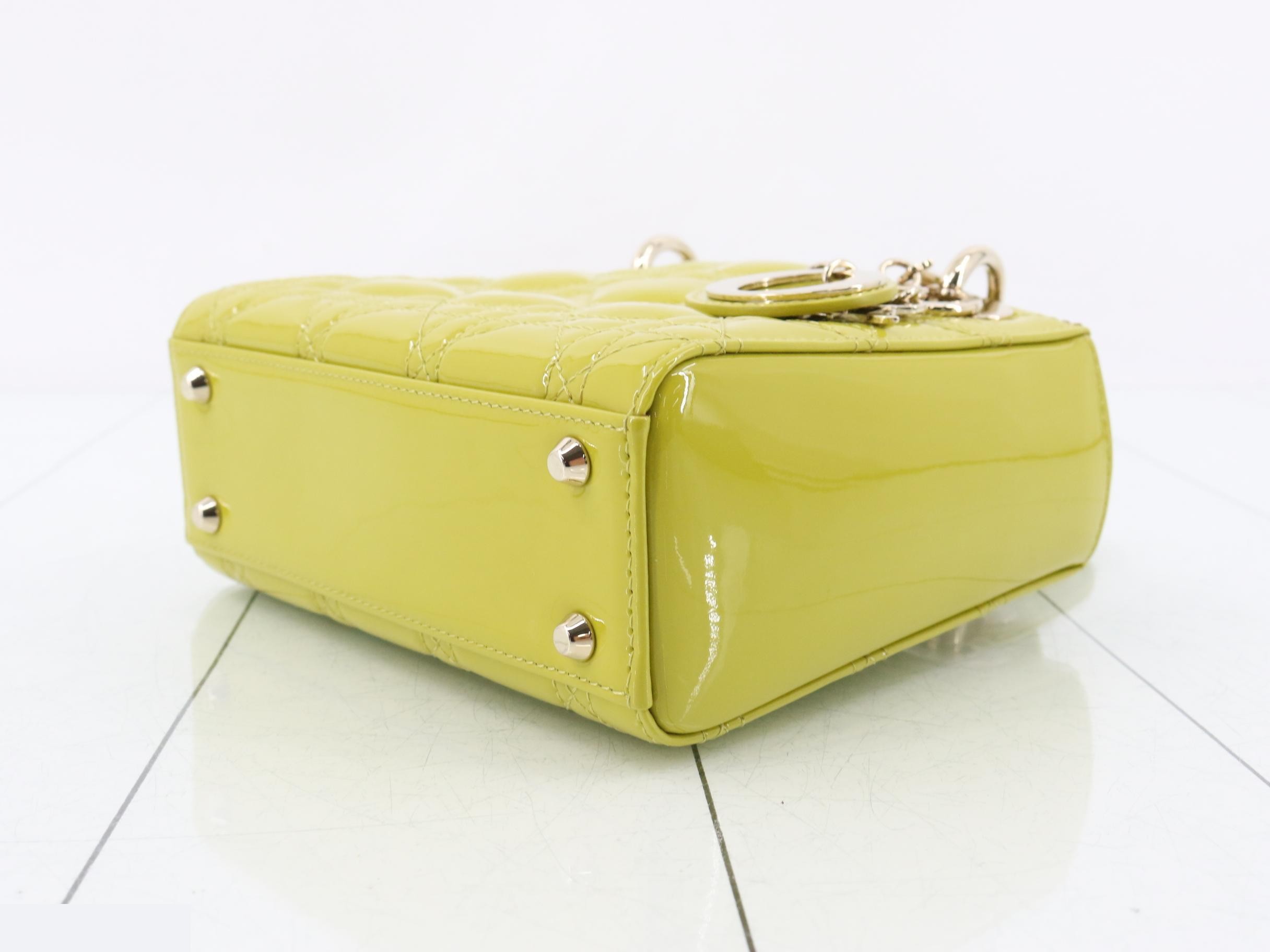 Lady Dior Cannage Enamel 2-Way Handbag — view 6