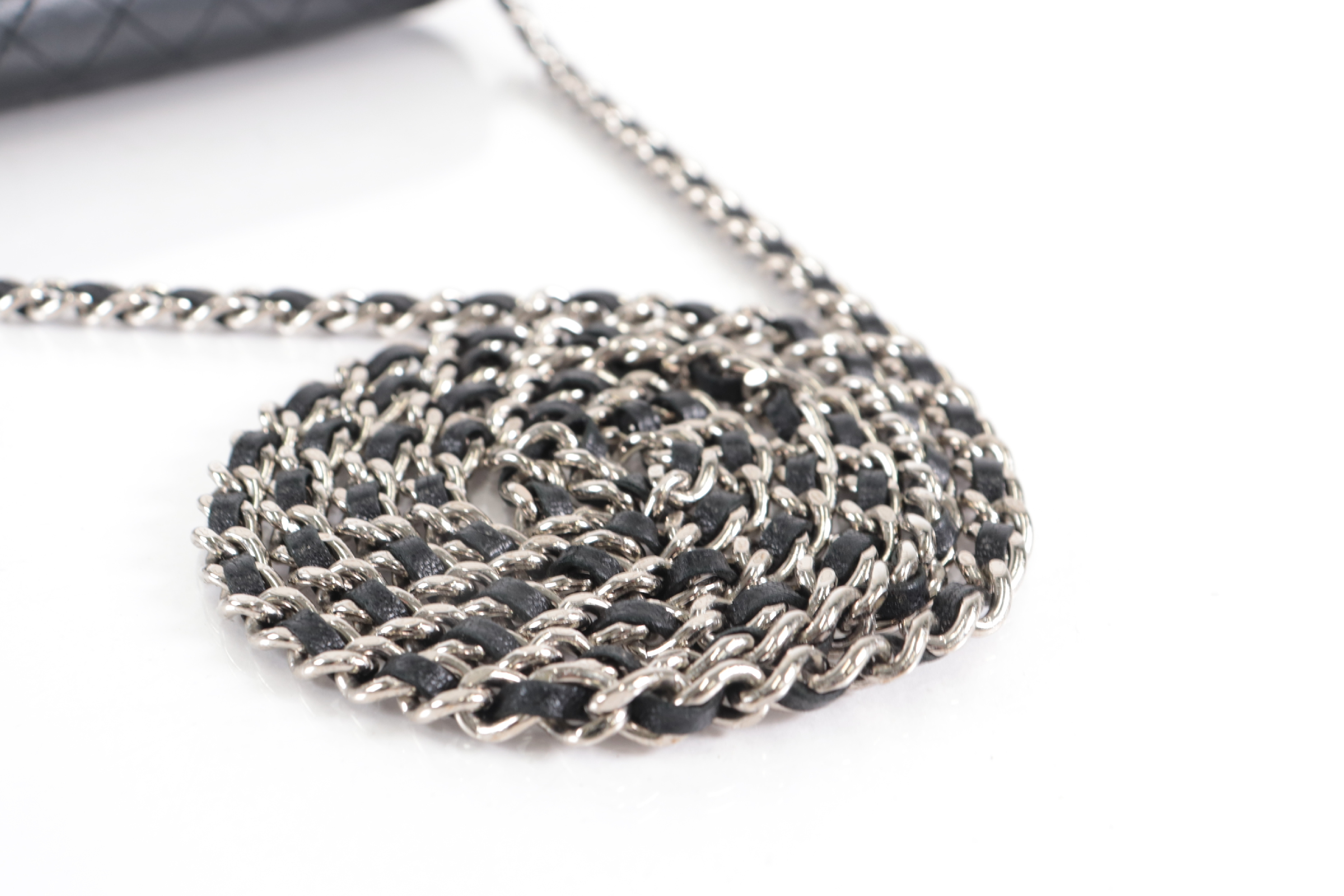 Micro Matelassé Lambskin Chain Wallet, Silver Hardware, Serial Number 12-series Shoulder Bag — view 6