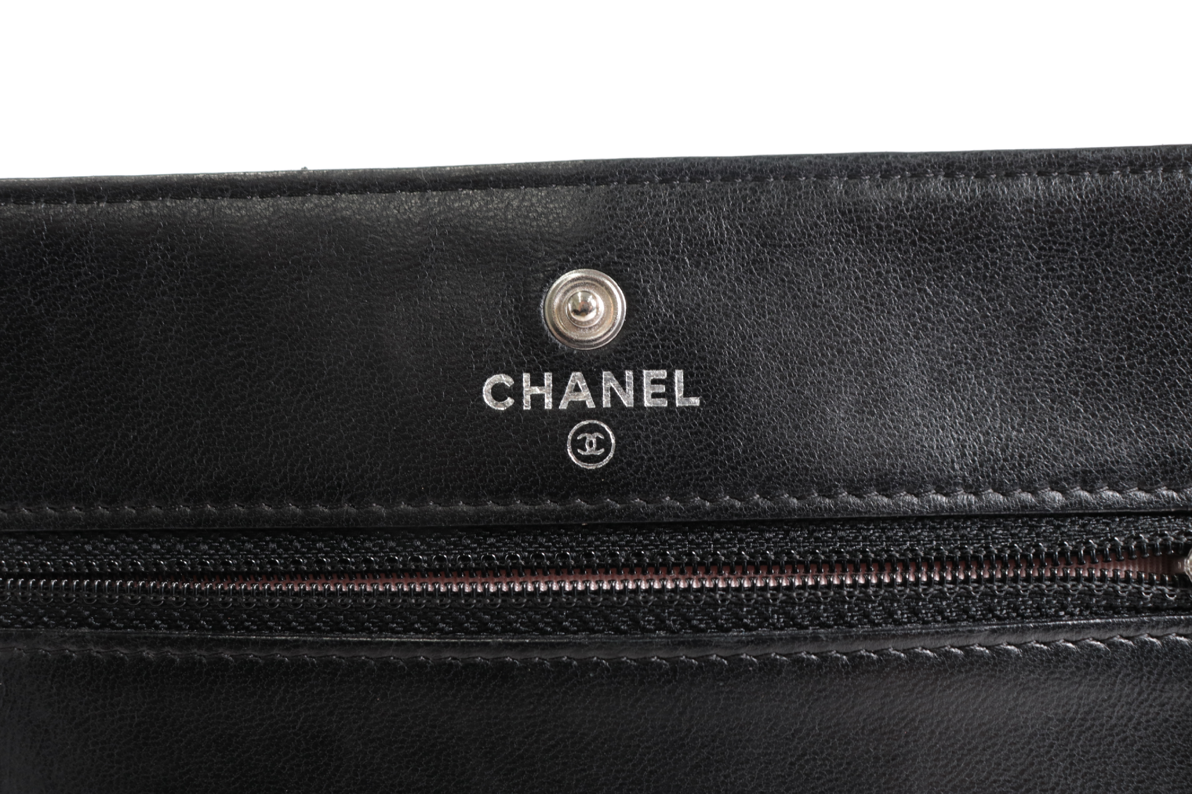 Micro Matelassé Lambskin Chain Wallet, Silver Hardware, Serial Number 12-series Shoulder Bag — view 8