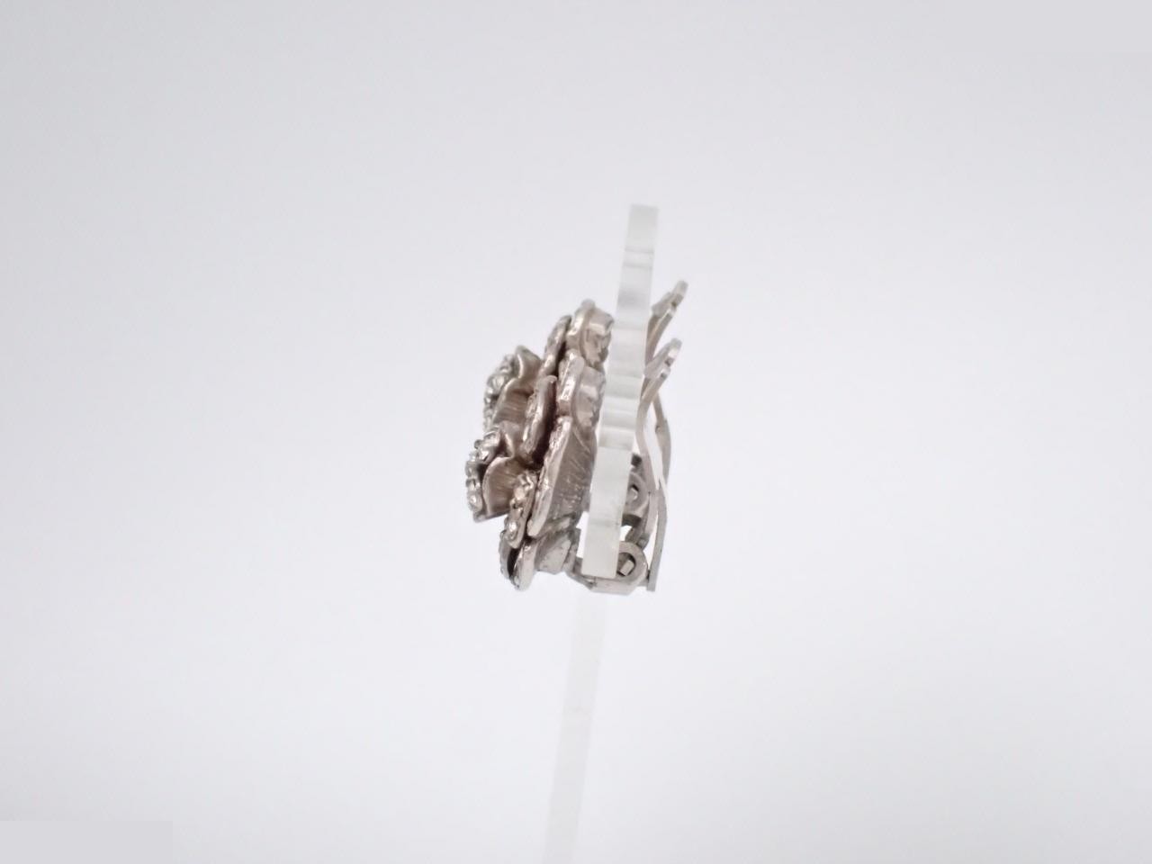 Camellia Rhinestone Earrings 98A — view 3