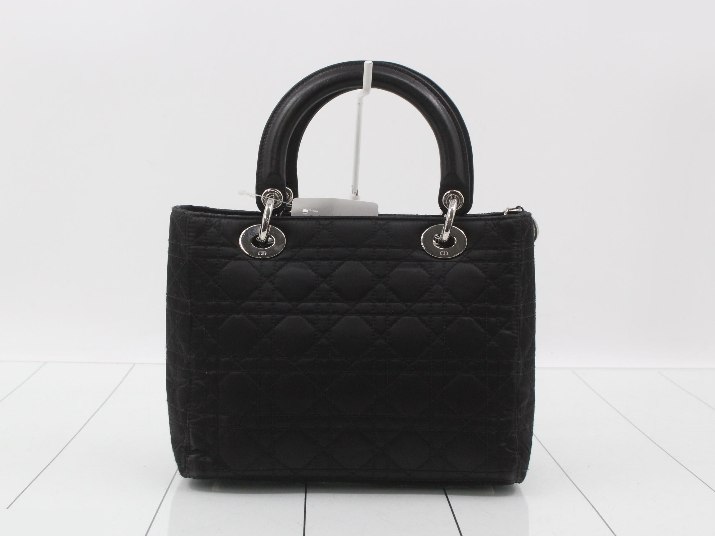 Lady Dior Cannage Lambskin Nylon — view 2