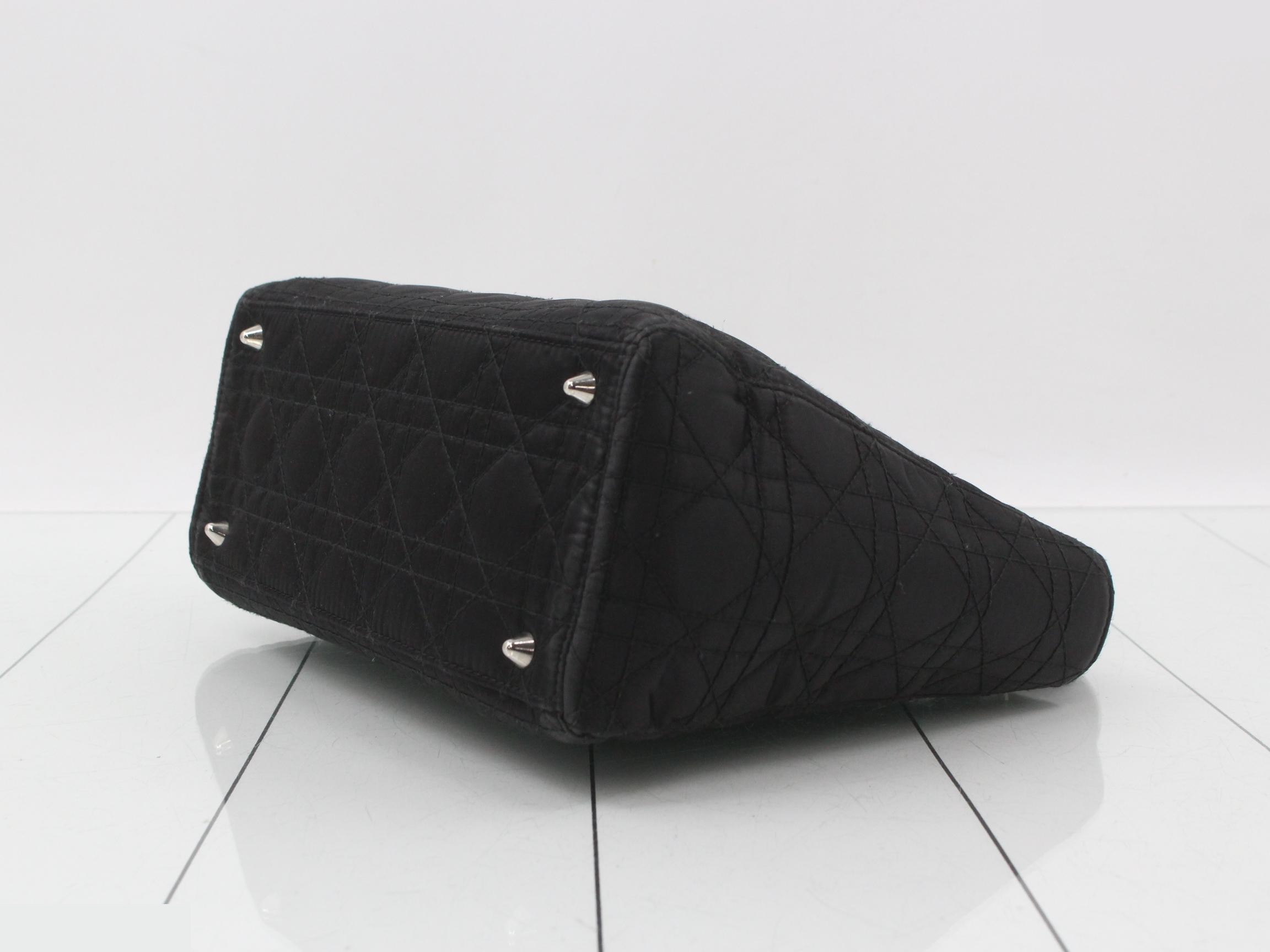 Lady Dior Cannage Lambskin Nylon — view 6