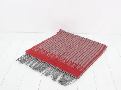 logo scarf with tags