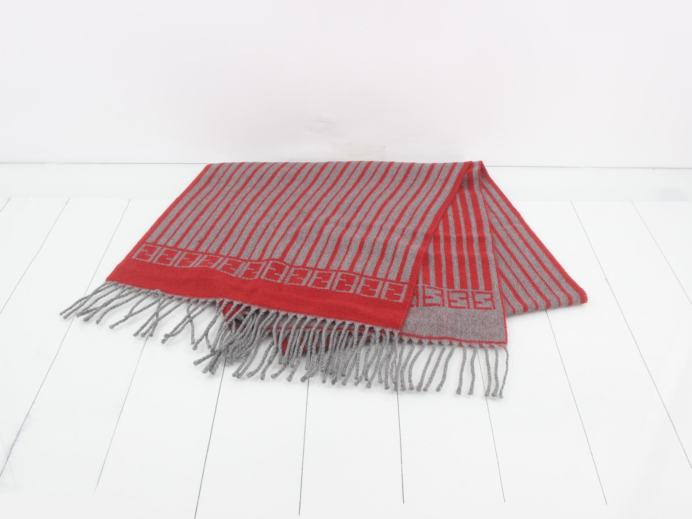 logo scarf with tags — view 2