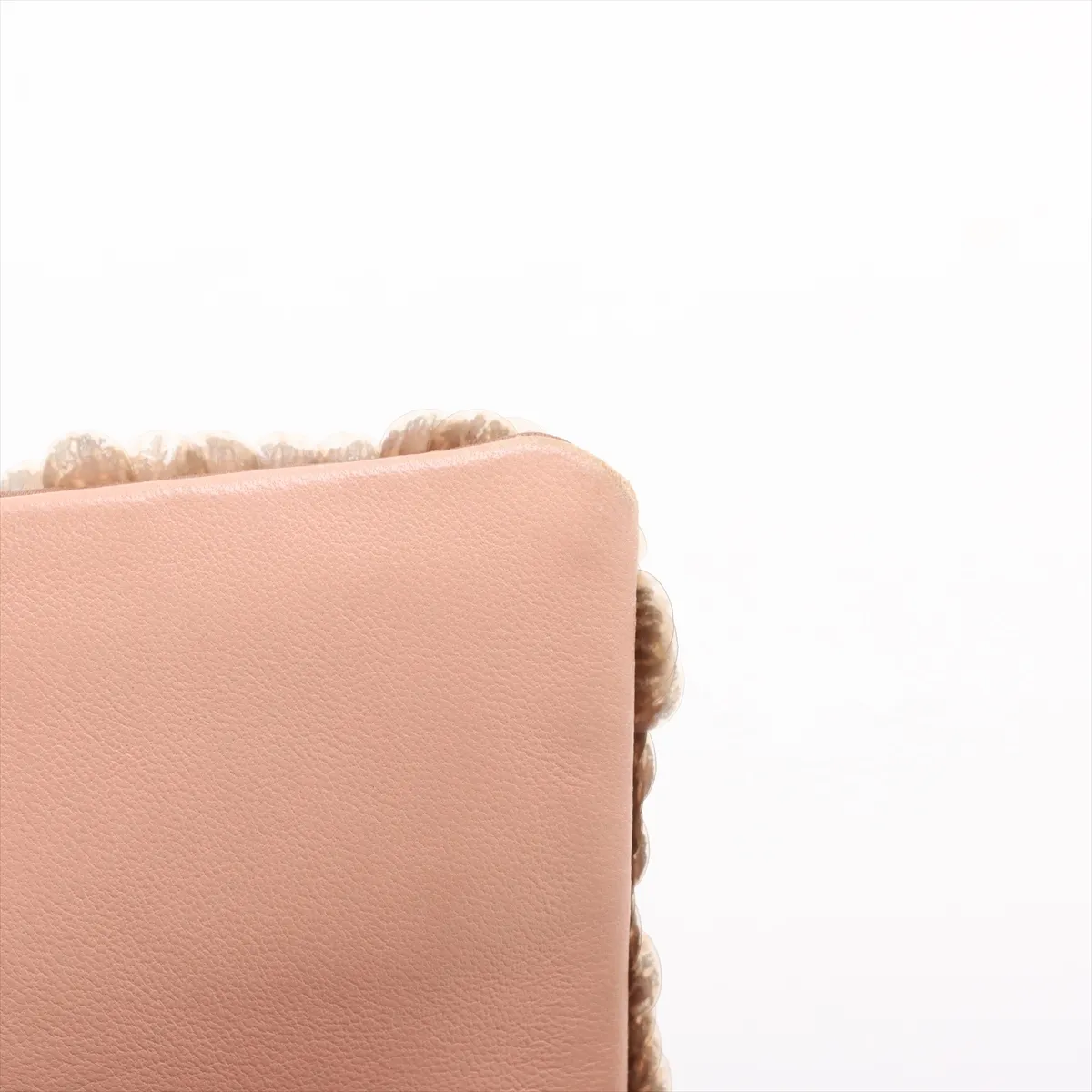 Coco Mark Sequins x Leather Single Flap Double Chain Bag Orange Silver Hardware 16252501 No. 16 — view 11