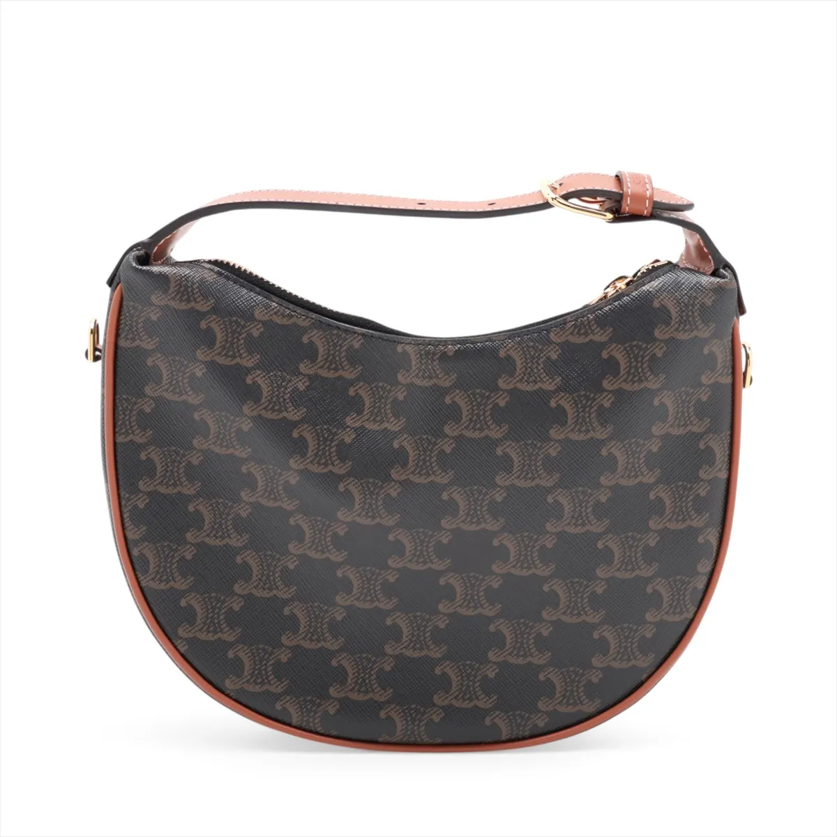 Triomphe Teen Lulu PVC x Leather 2-Way Handbag Brown — view 2
