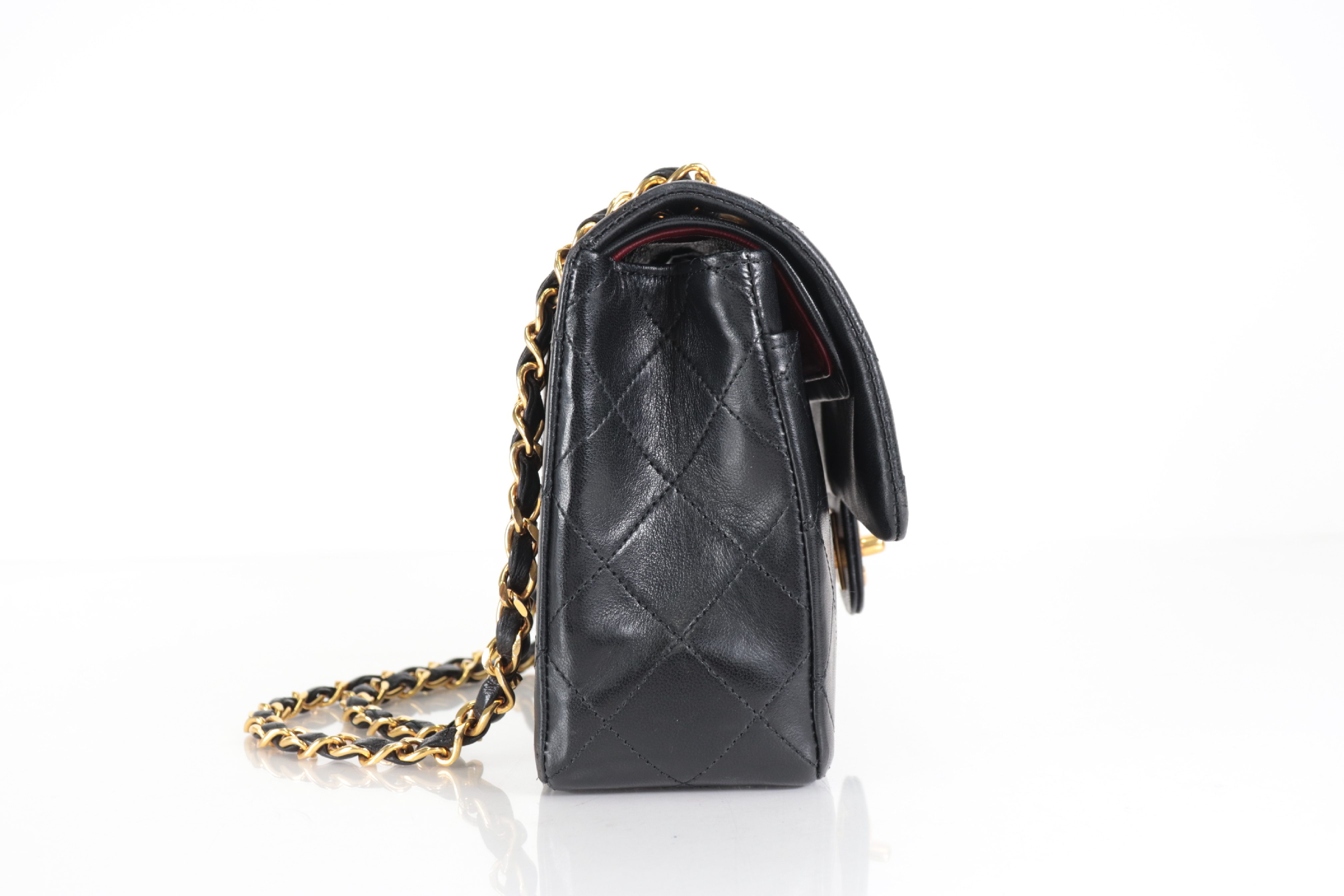 W-Flap 23 Lambskin Chain Shoulder Bag (Series 2) — view 3