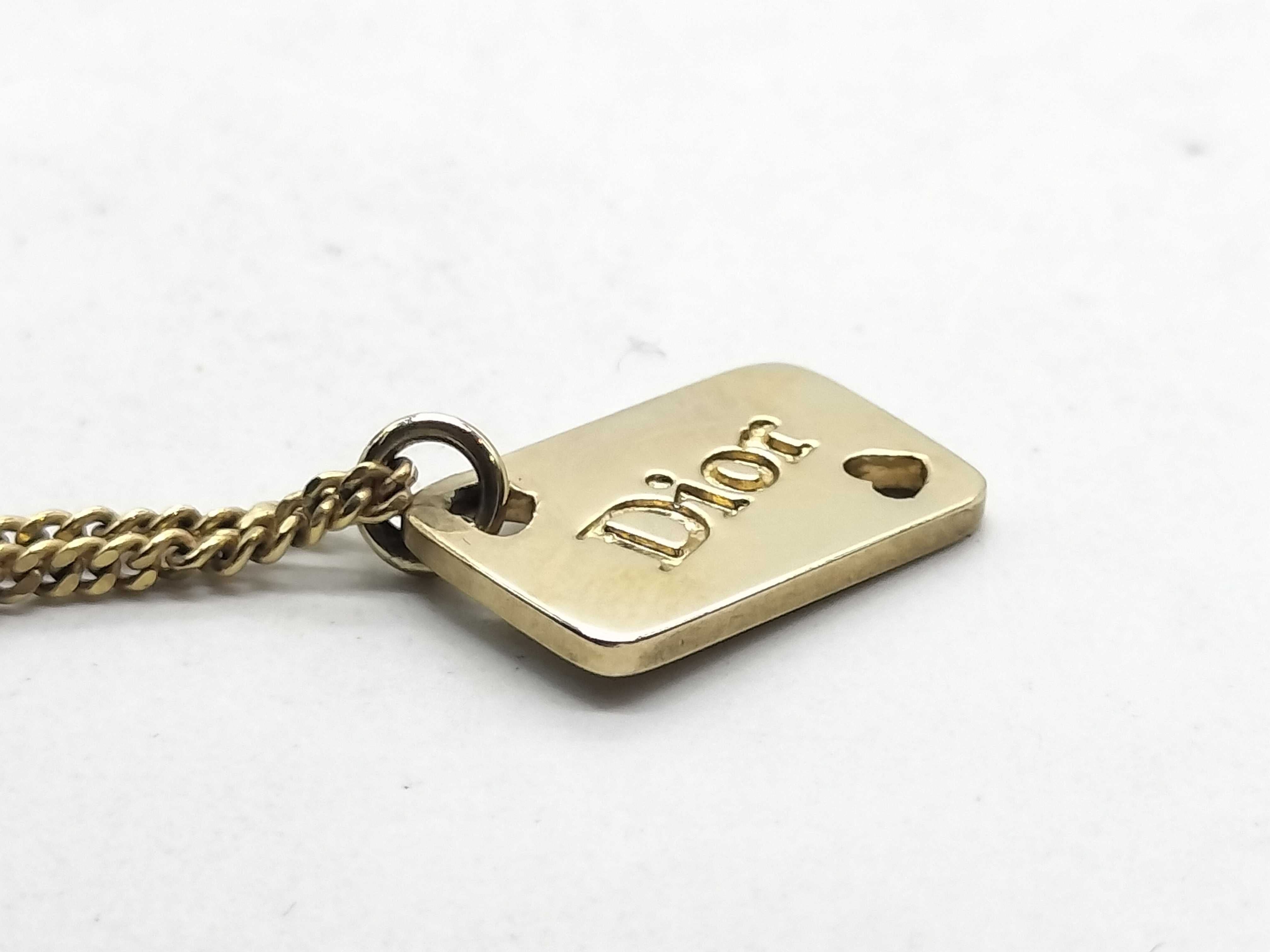 Playing Card Heart Gold Color Necklace — view 3