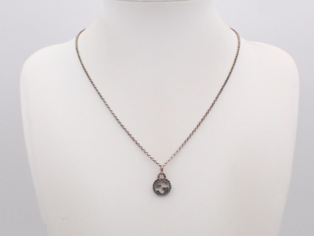 Interlocking G Necklace, AG925/7.5g, Chain approx. 50cm — view 3